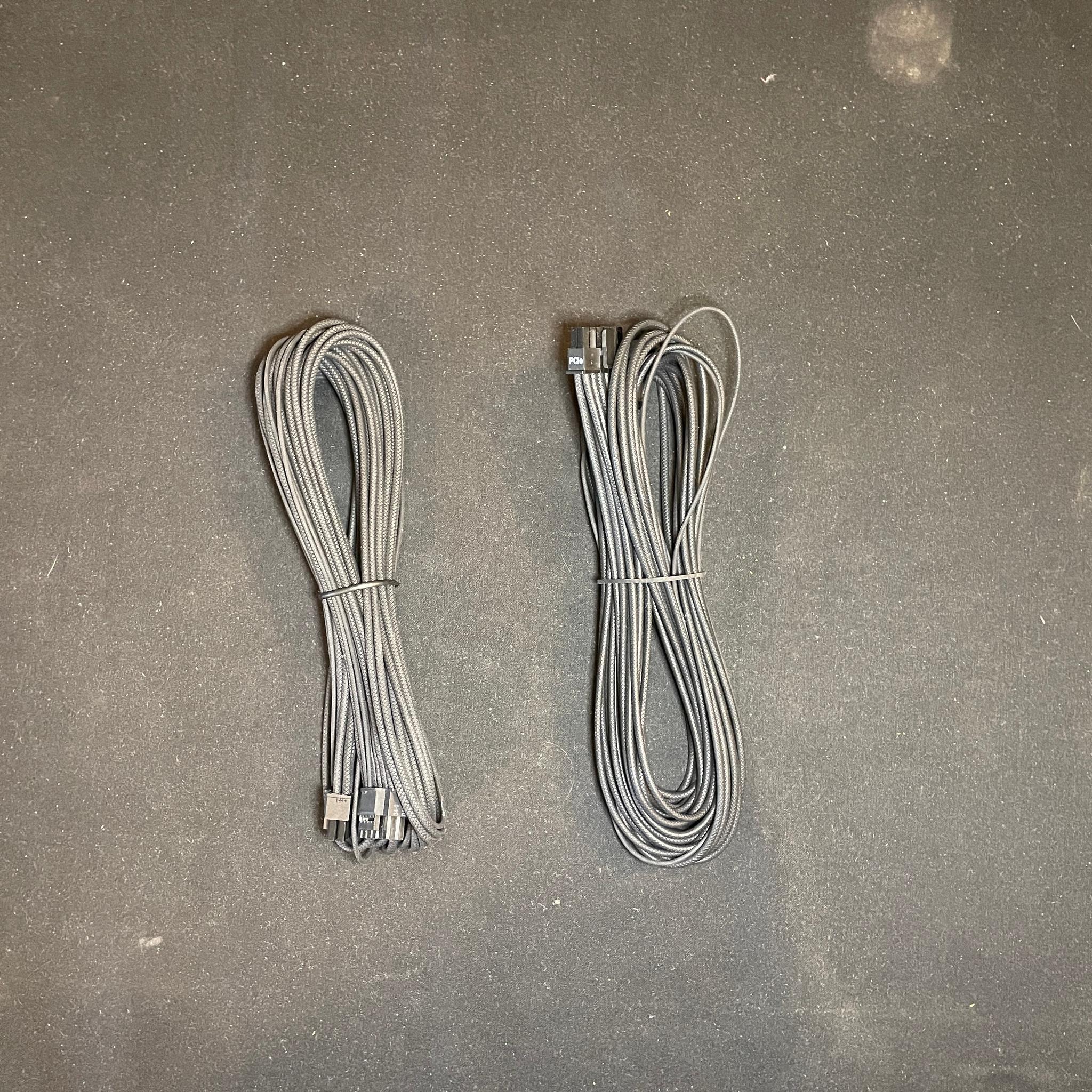 Corsair rm1000x power supply cords and box