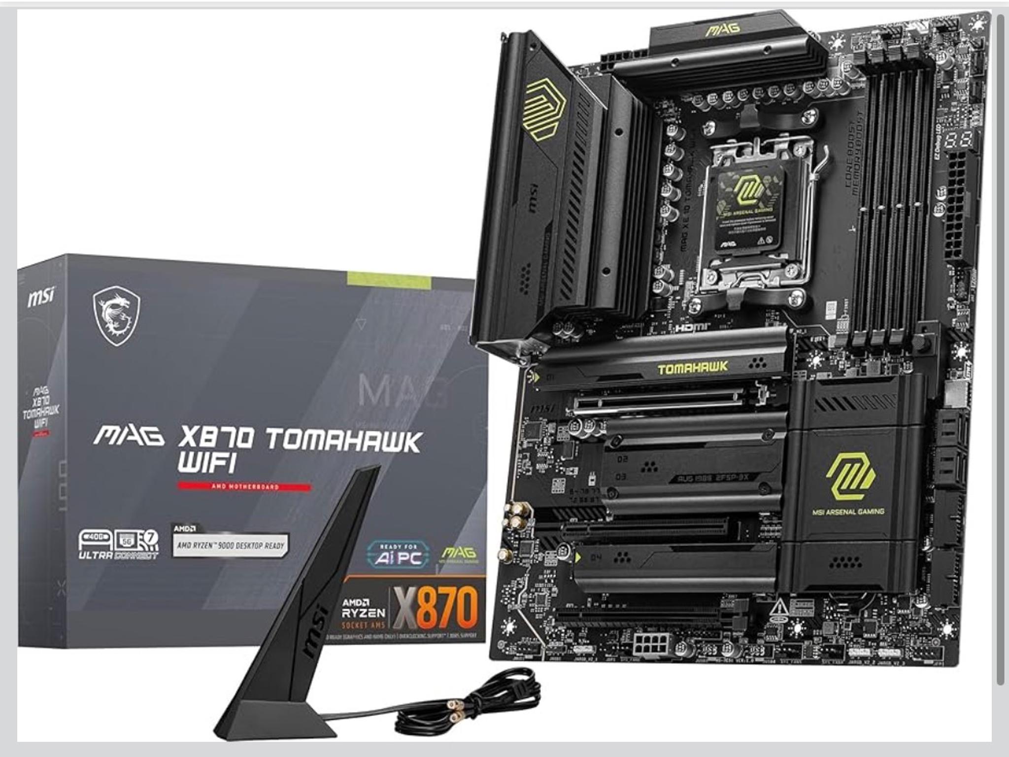 MSI MAG X870 Tomahawk WiFi Gaming Motherboard AM5, DDR5, PCIe 5.0