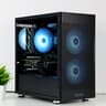 ⚫ Black Gaming PC – RTX 3060 TI, Ryzen 5 3600, 16GB RAM, 500GB SSD - WiFi, BlueTooth ⚫