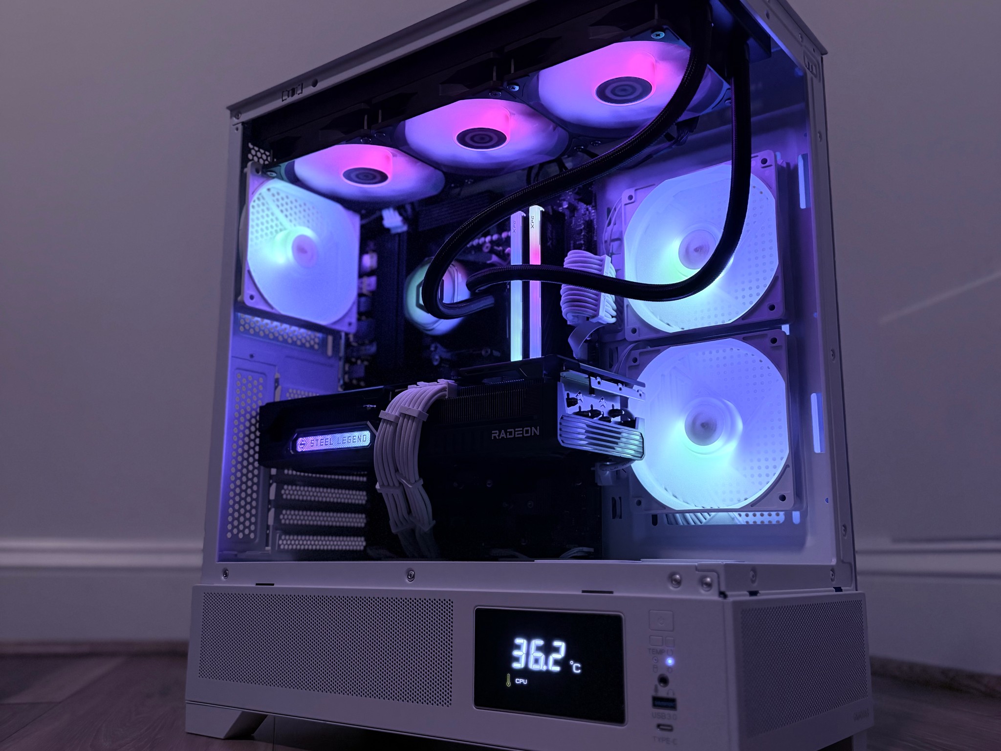 ❄️"Artic Pulse"❄️| 1440p/4k Gaming | 9070 XT 16gb| R7 7800x3D | 32GB DDR5 | 2tb SSD | WiFi