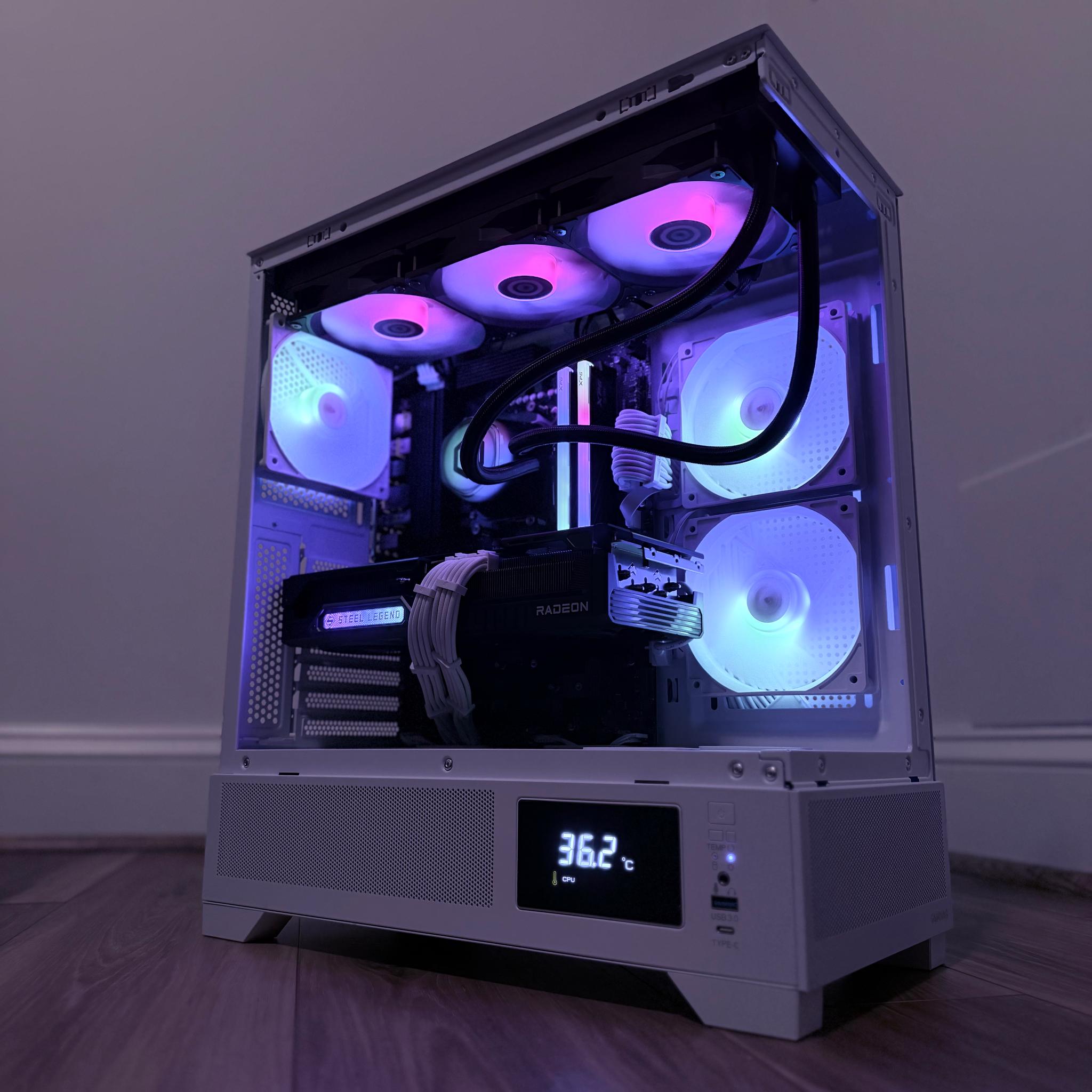 ❄️"Artic Pulse"❄️| 1440p/4k Gaming | 9070 XT 16gb| R7 7800x3D | 32GB DDR5 | 2tb SSD | WiFi