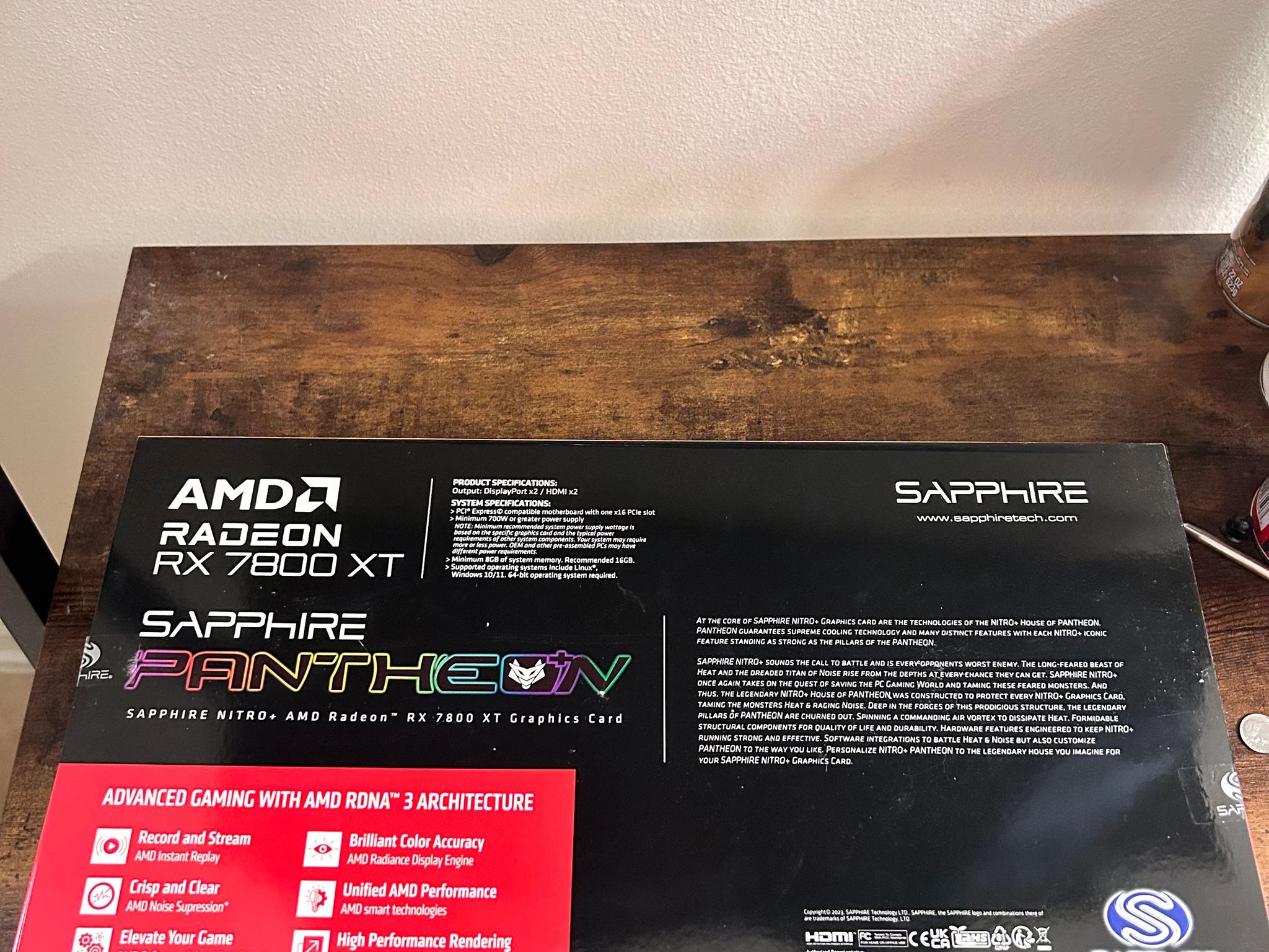 Sapphire Nitro+ 7800 XT 16GB