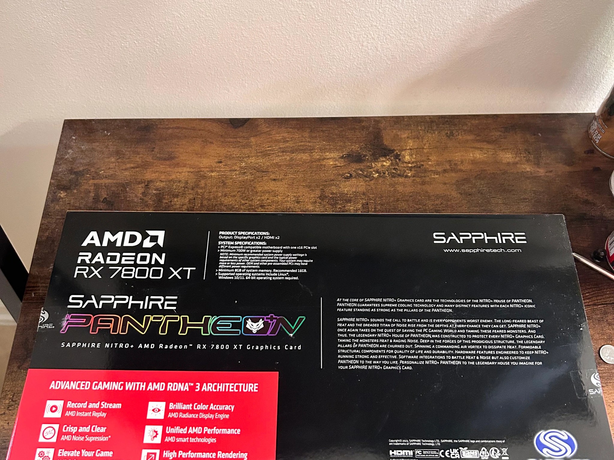 Sapphire Nitro+ 7800 XT 16GB