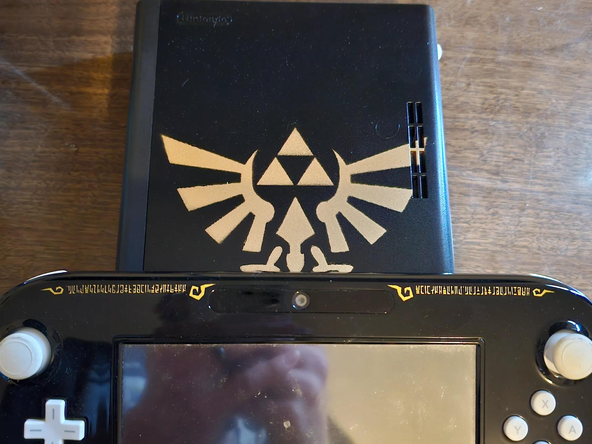 Custom Zelda Gold Crest Wii U 256GB NAND