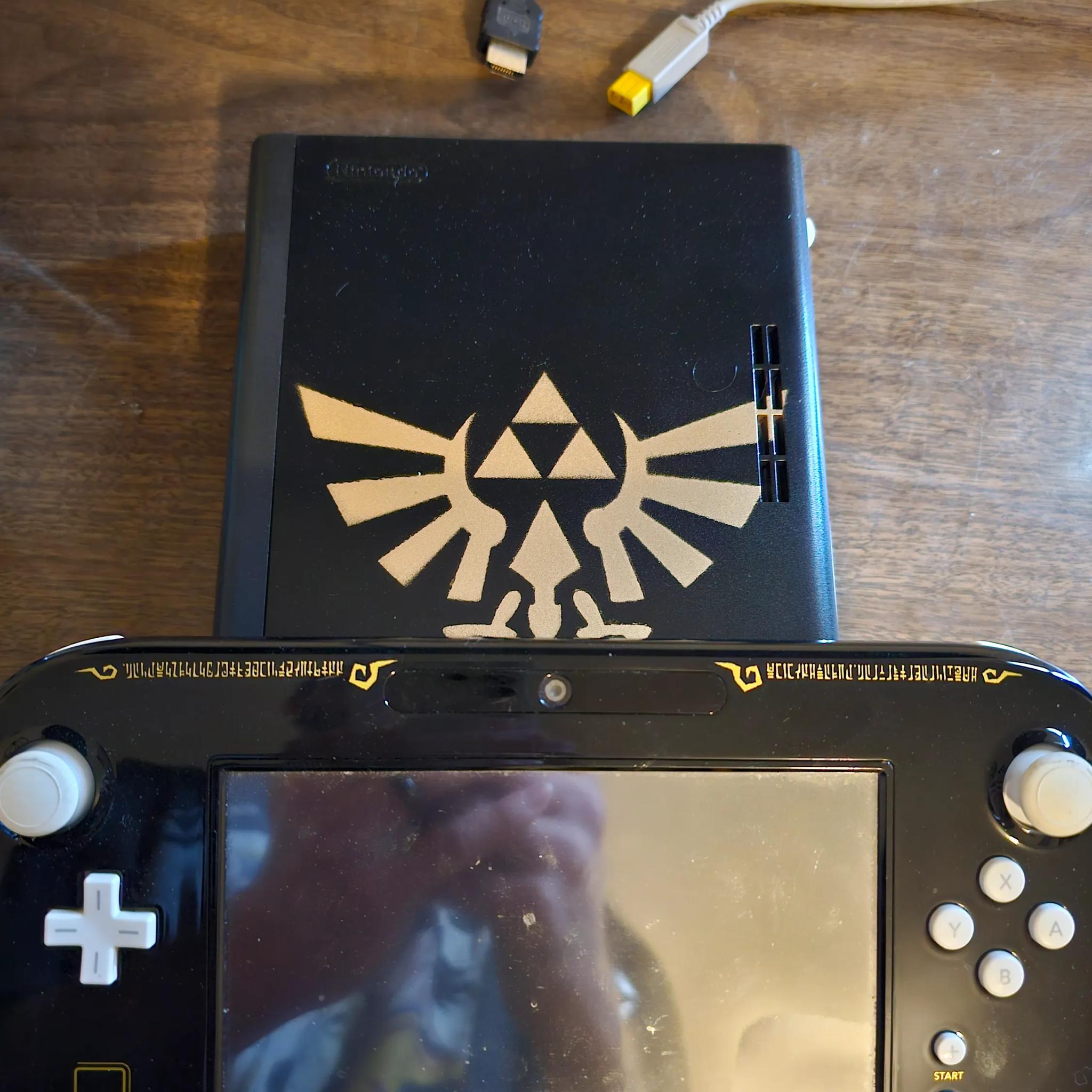 Custom Zelda Gold Crest Wii U 256GB NAND
