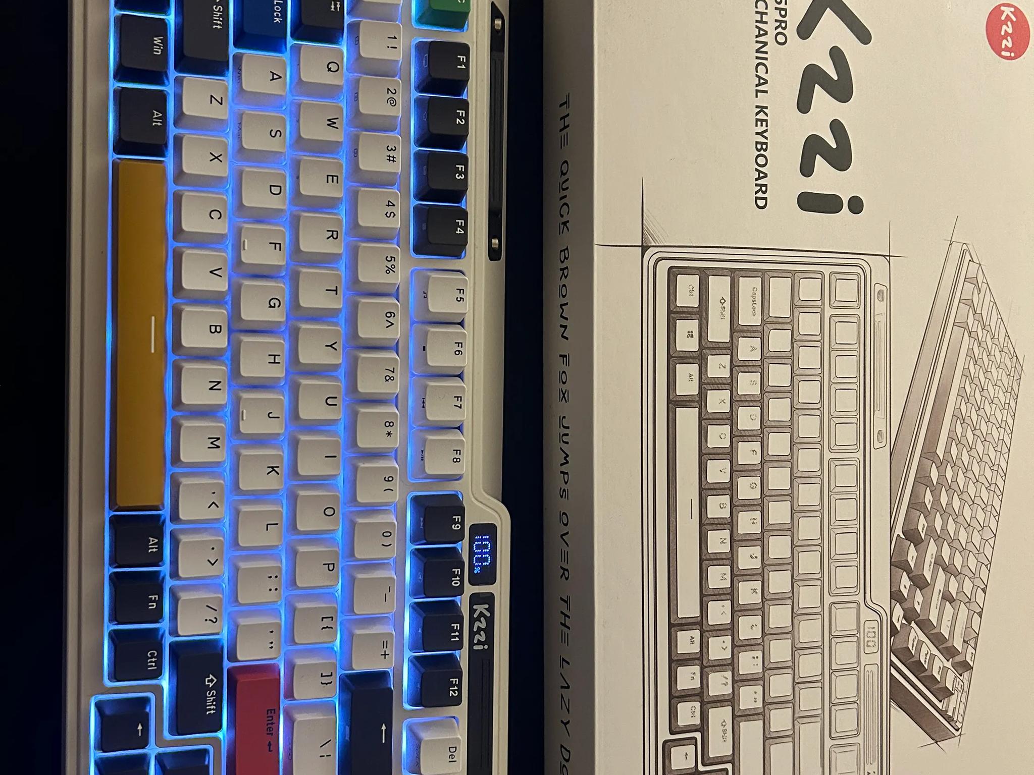 K75 RGB 75% Wireless Gasket Mechanical Keyboard, Triple Mode BT5.0/2.4G/USB-C