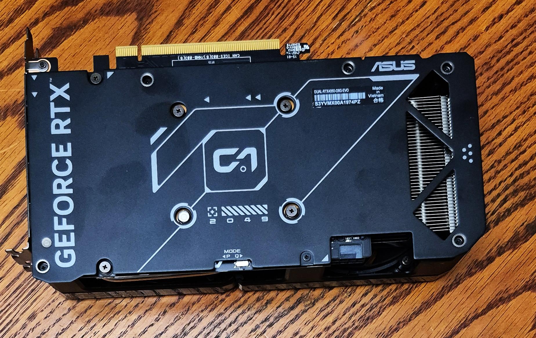 Pre-Owned ASUS Dual GeForce RTX 4060 V2 OC Edition GDDR6 Graphics Card DUALRTX4060O8GV2