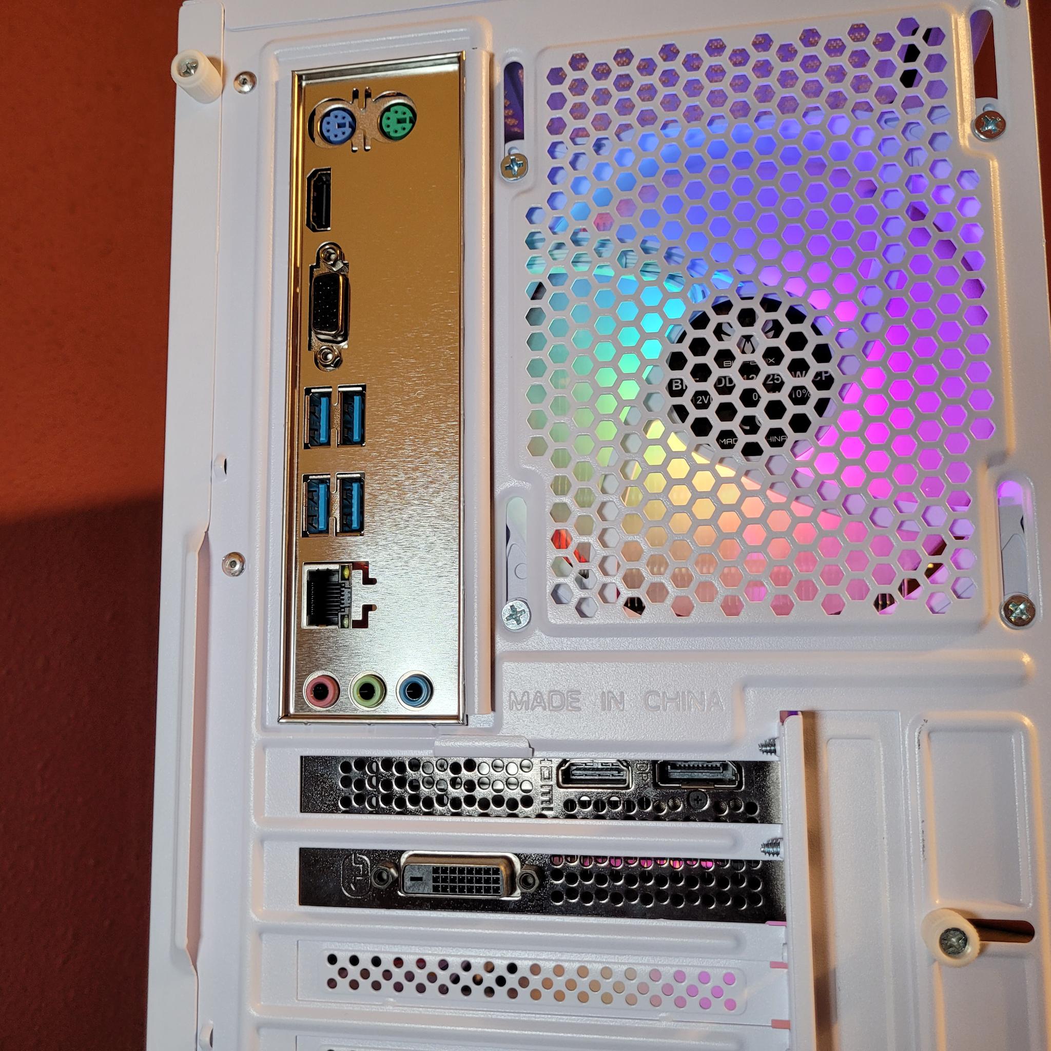 White RTX 2060 Gaming PC (Ryzen 5 2600X | 16GB RAM | 500GB SSD | Wifi + BT)