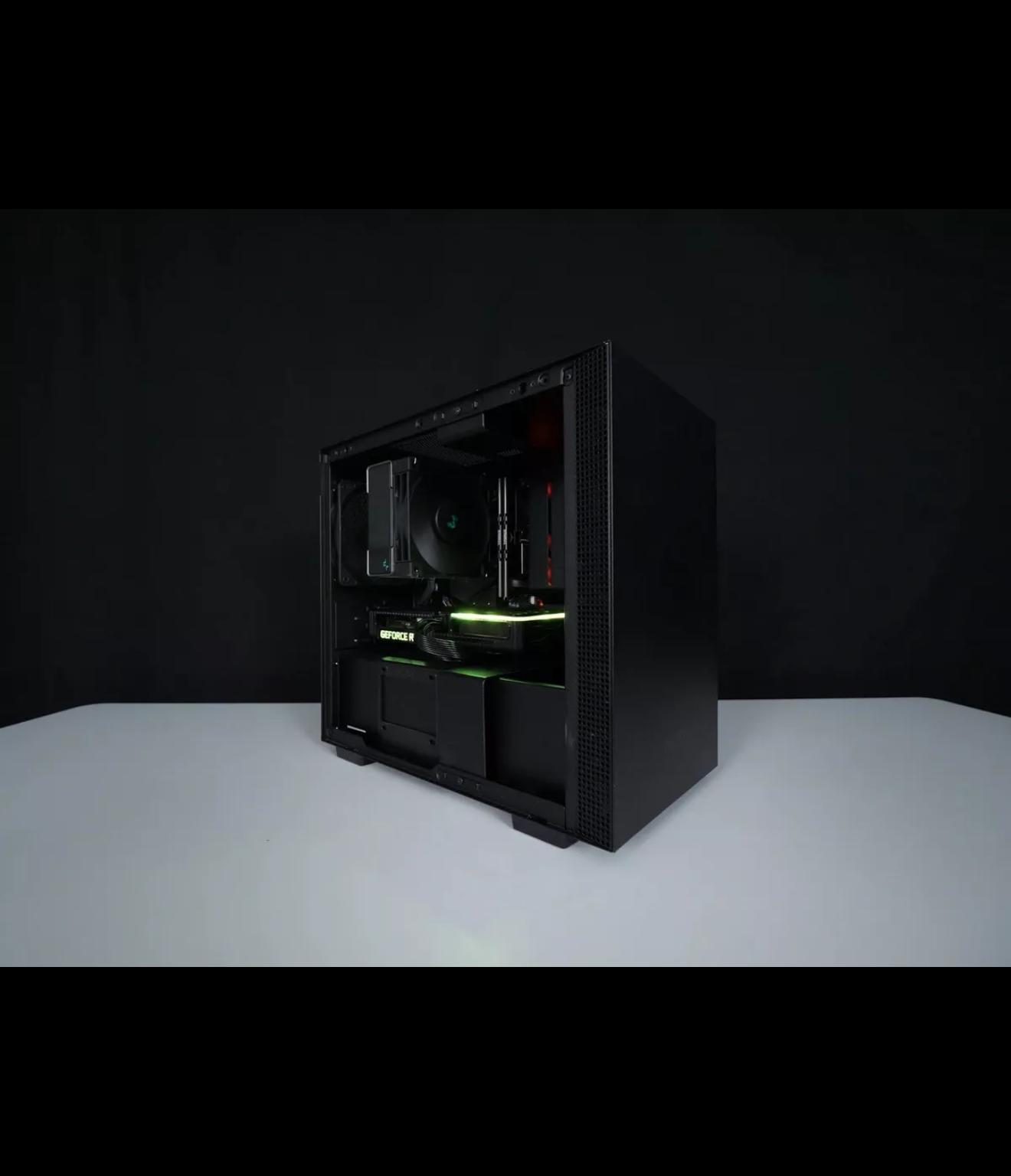 Clean Black 1080-1440p Gaming/Streaming PC!