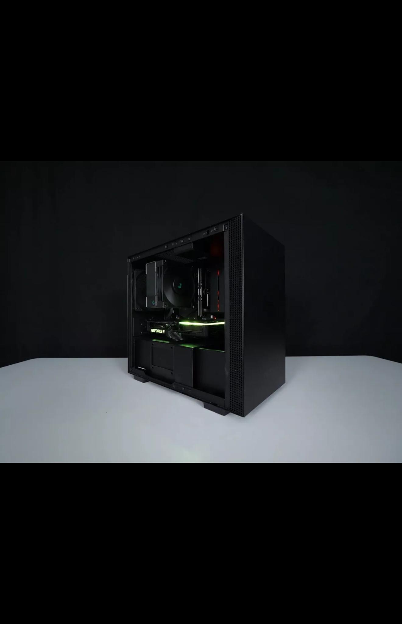 Clean Black 1080-1440p Gaming/Streaming PC!