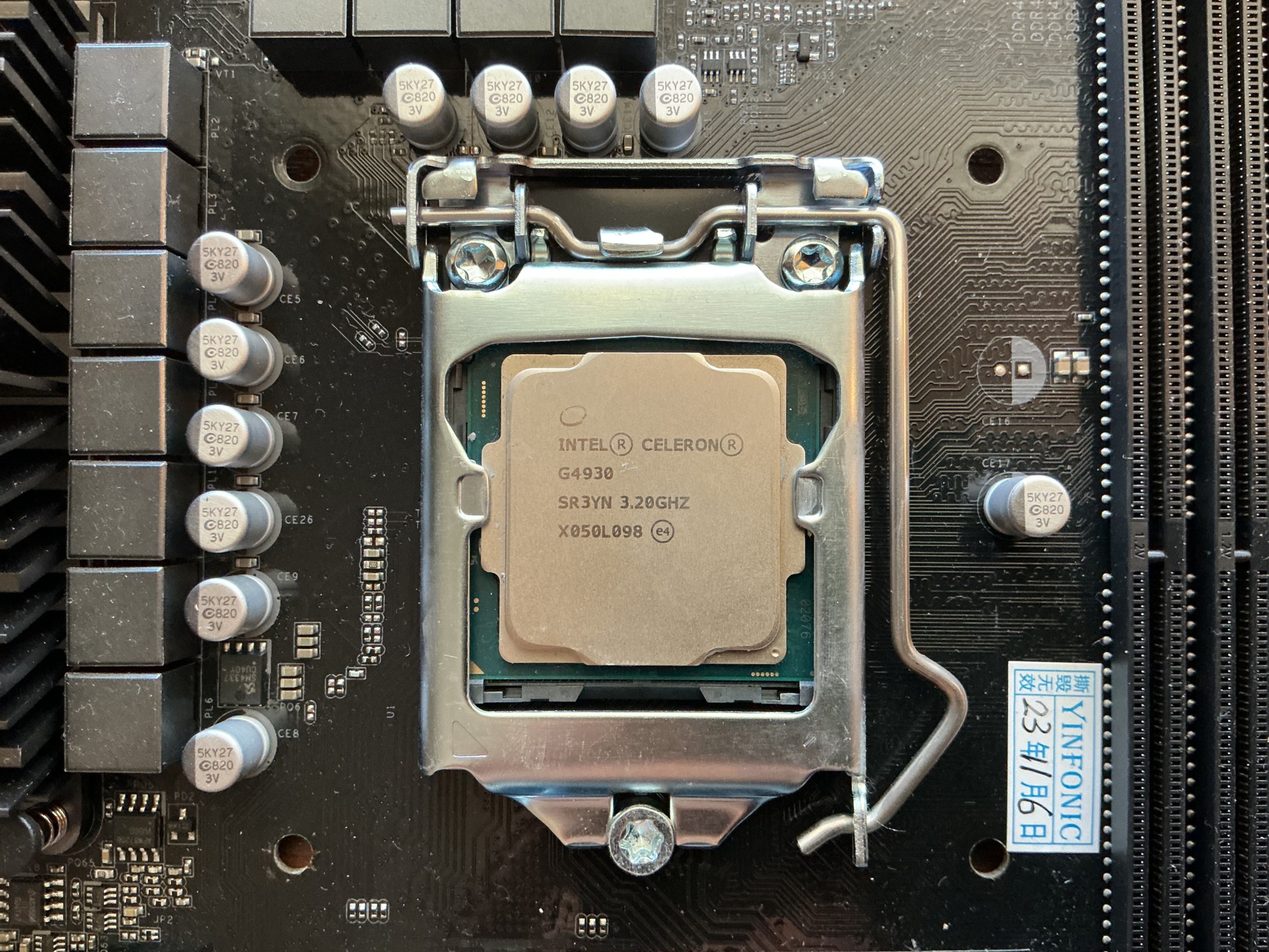 Asrock z370 Motherboard/Celeron/8gb RAM/cooler/Bluetooth & WiFi