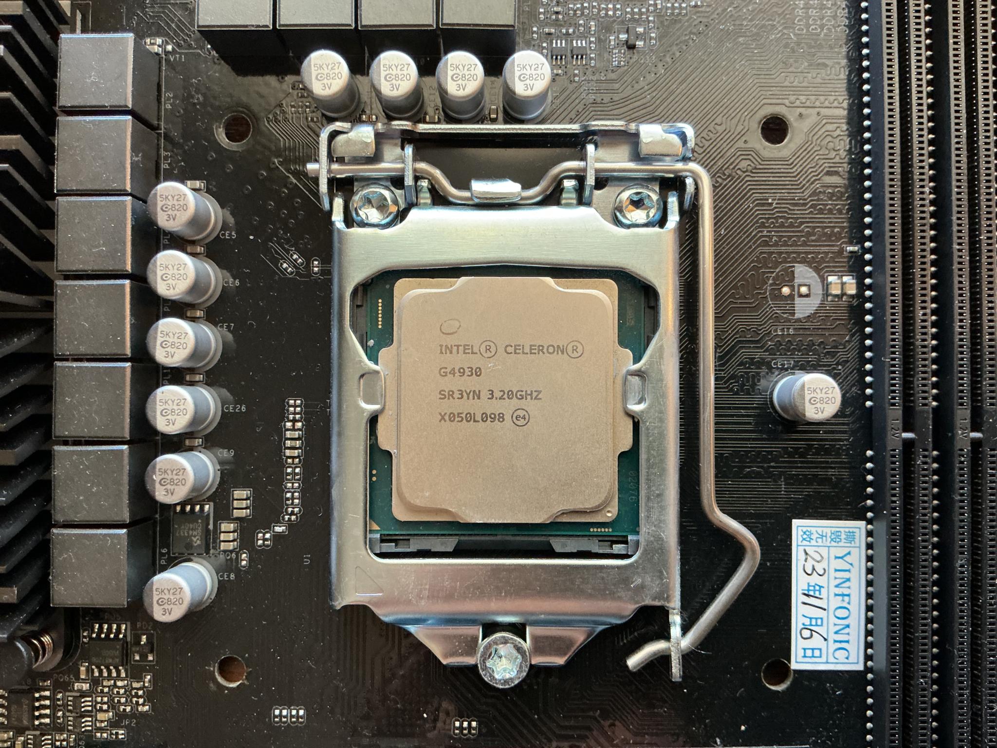 Asrock z370 Motherboard/Celeron/8gb RAM/cooler/Bluetooth & WiFi