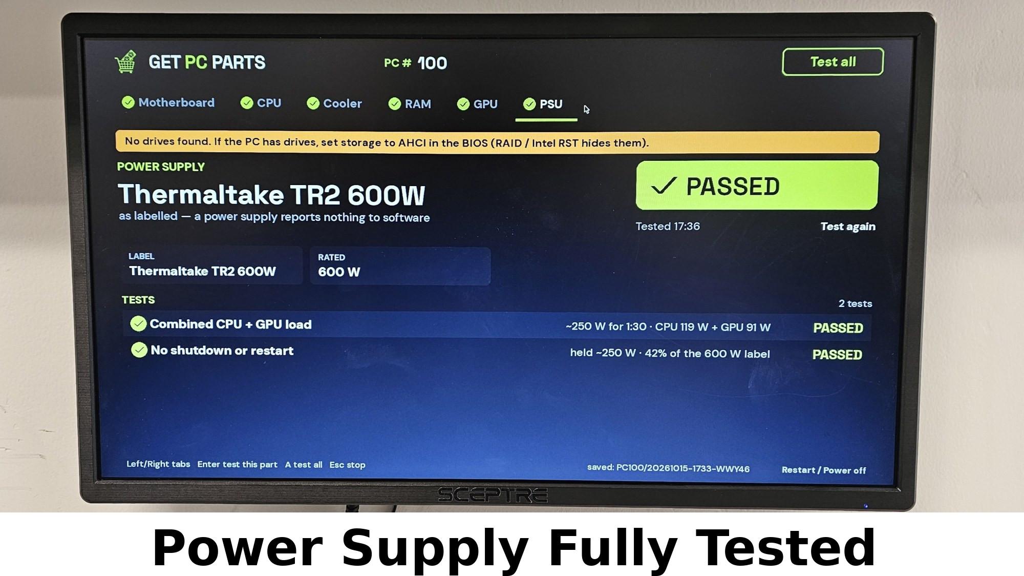 600 Watt PSU Thermaltake TR2 Power Supply