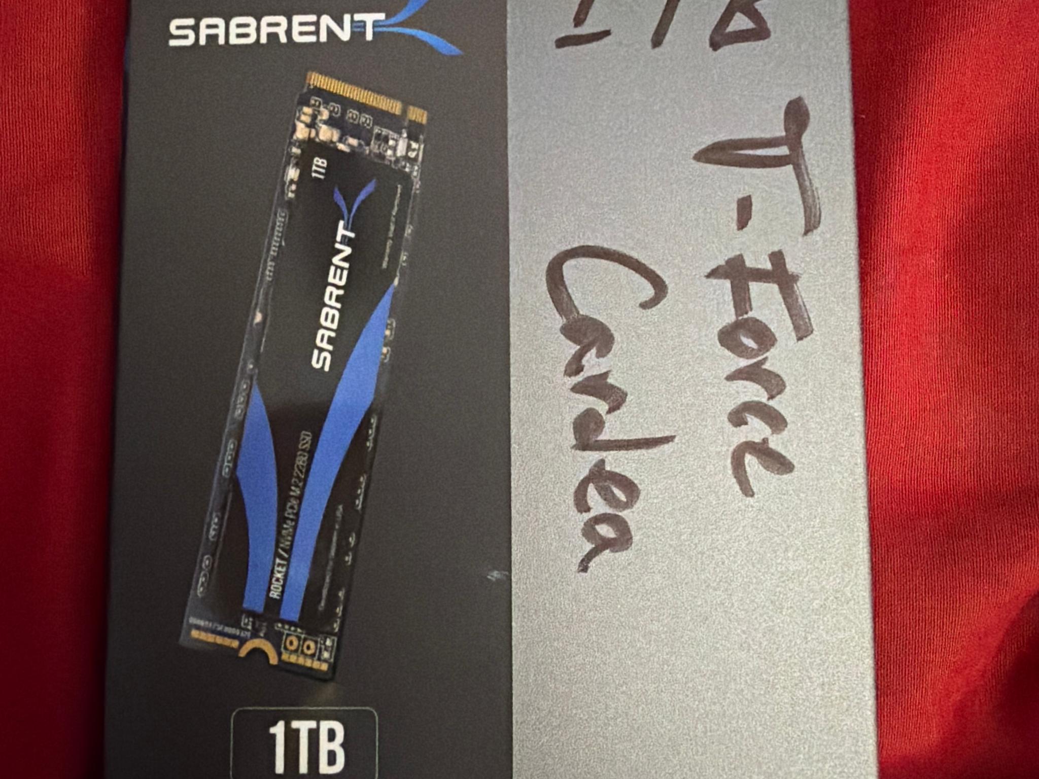 New Open Box 1TB T-Force CARDEA Z44L NVME M.2 PCIe 4.0