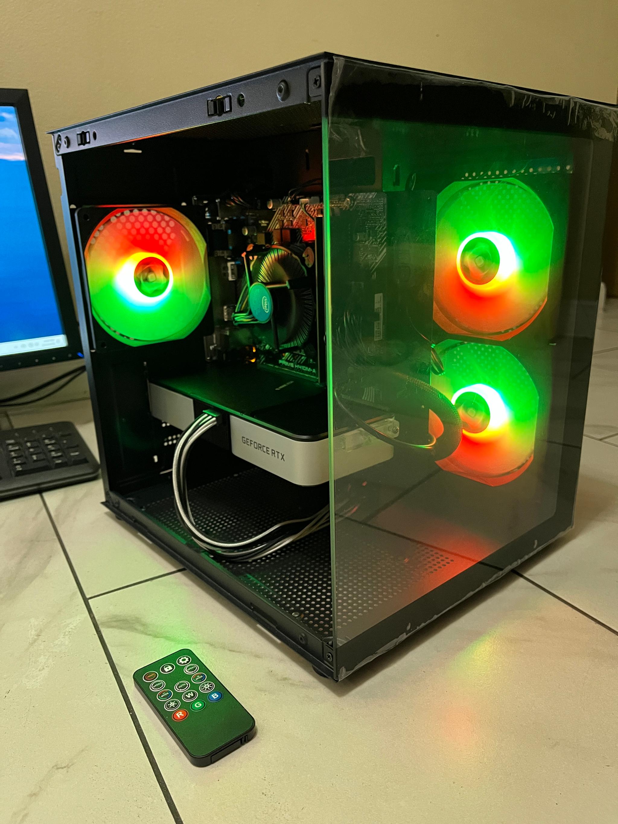 🟠🔥NVIDIA RTX 3060 Ti, Intel i5-10400, 16GB RAM, 1TB SSD, High Performance RGB Gaming PC w/ Remote