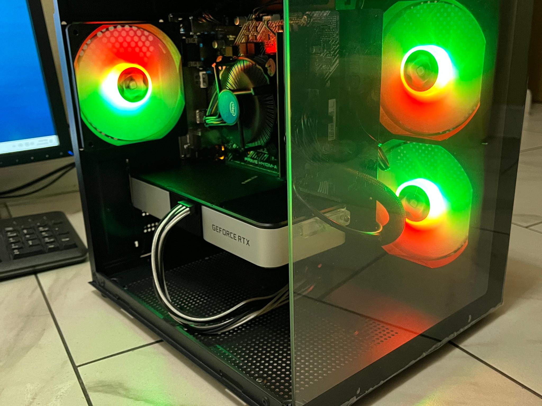 🟠🔥NVIDIA RTX 3060 Ti, Intel i5-10400, 16GB RAM, 1TB SSD, High Performance RGB Gaming PC w/ Remote