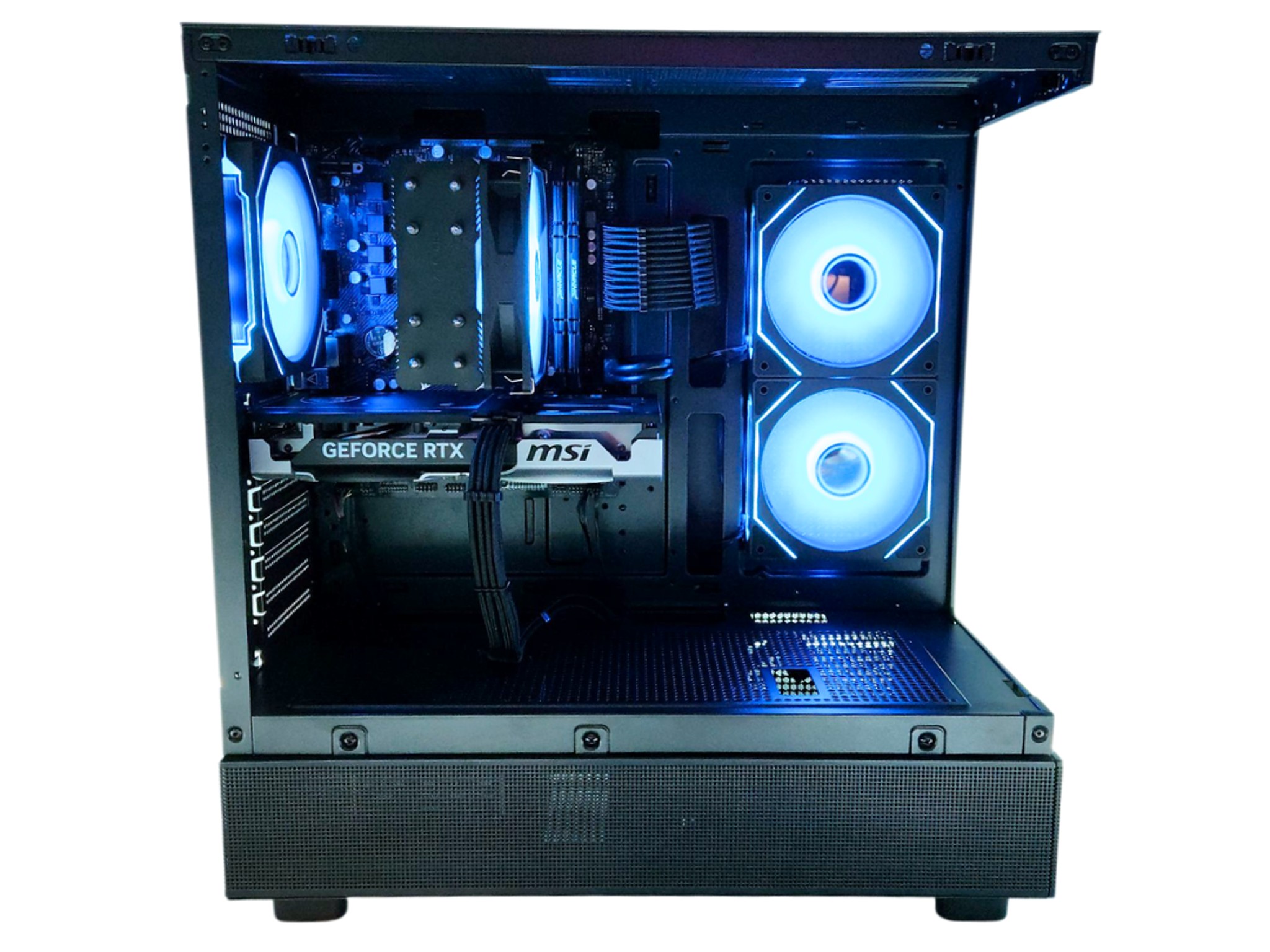 🗡Longsword🛡: RTX 5060 TI | Ryzen 5800 XT | 32GB DDR4 RAM | 1TB SSD | 4 RGB Fans | Black Gaming PC