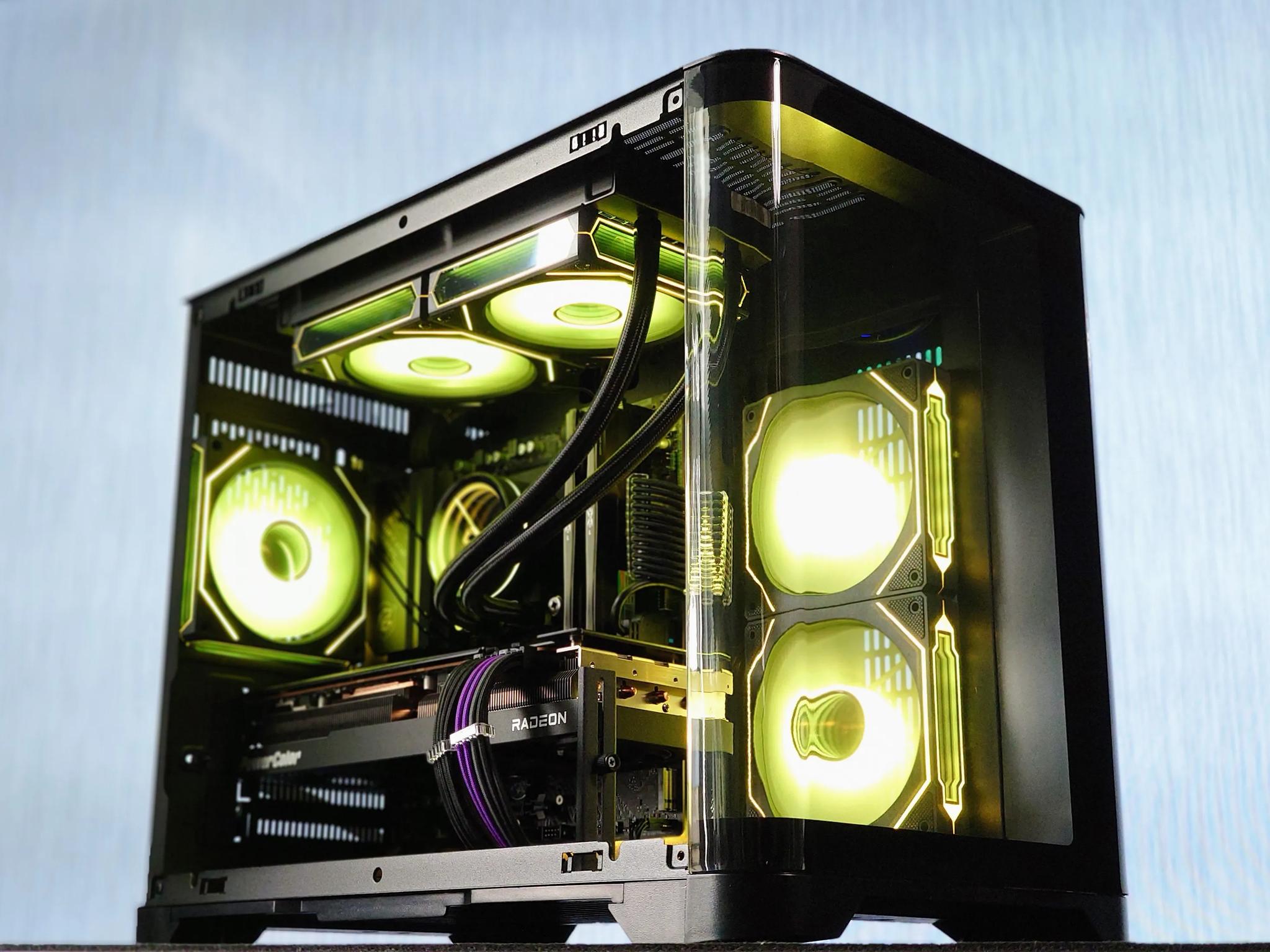 🍇🫐 Liquid Cooled Gaming PC◼️AMD RX 7800 XT 16GB◼️AMD Ryzen 9 5900X◼️32GB DDR4 RAM◼️1TB NVME