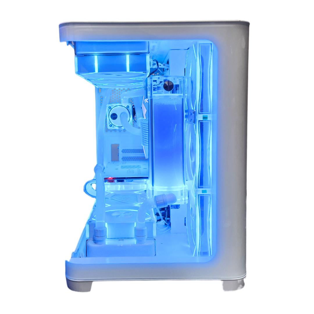 🧊Permafrost❄️: RTX 4090 | Ryzen 9 7900x | 32GB RAM | 2TB SSD | Custom Watercooled | White Gaming PC