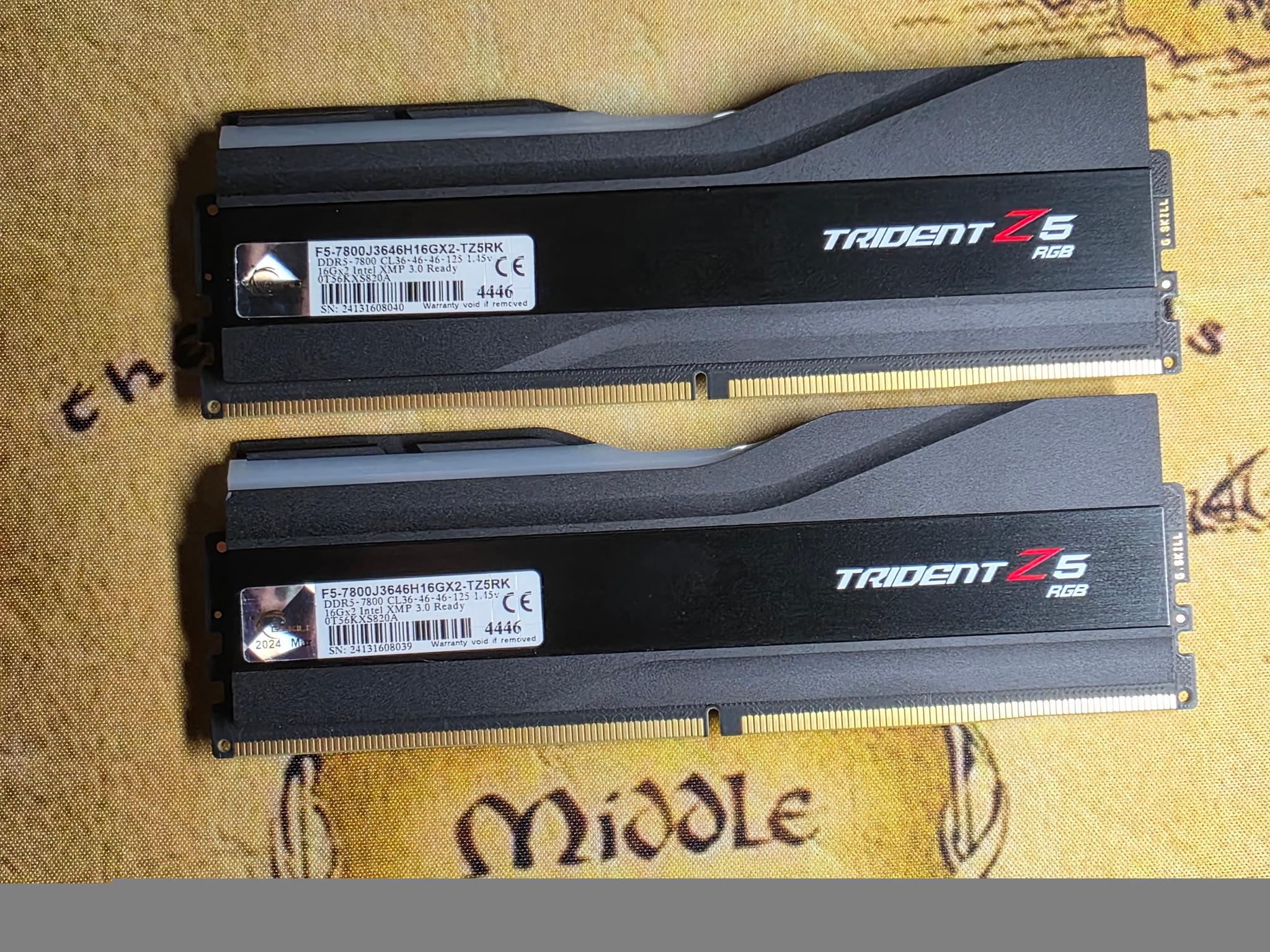 32GB DDR5 G Skill 7800 (2x16)