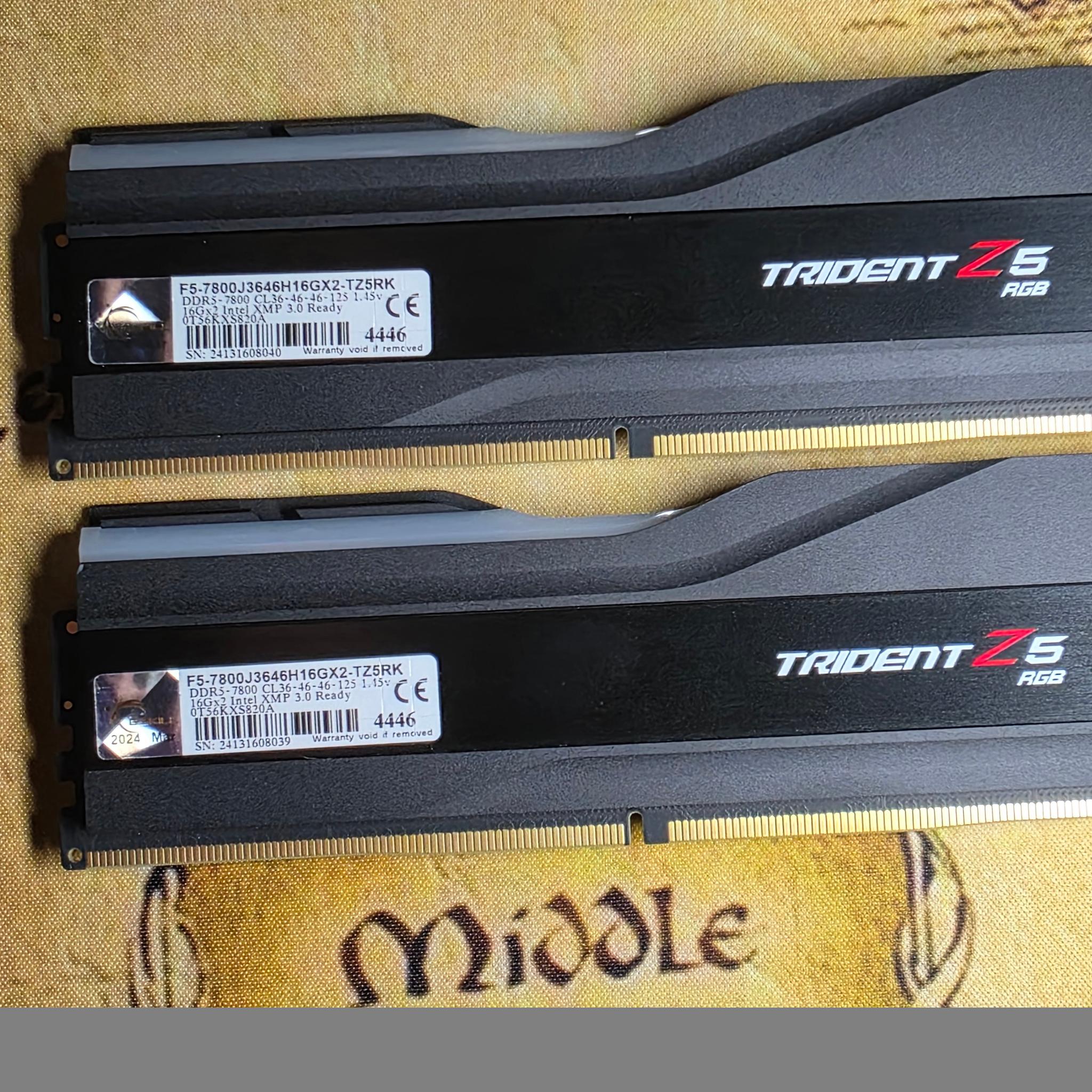 32GB DDR5 G Skill 7800 (2x16)