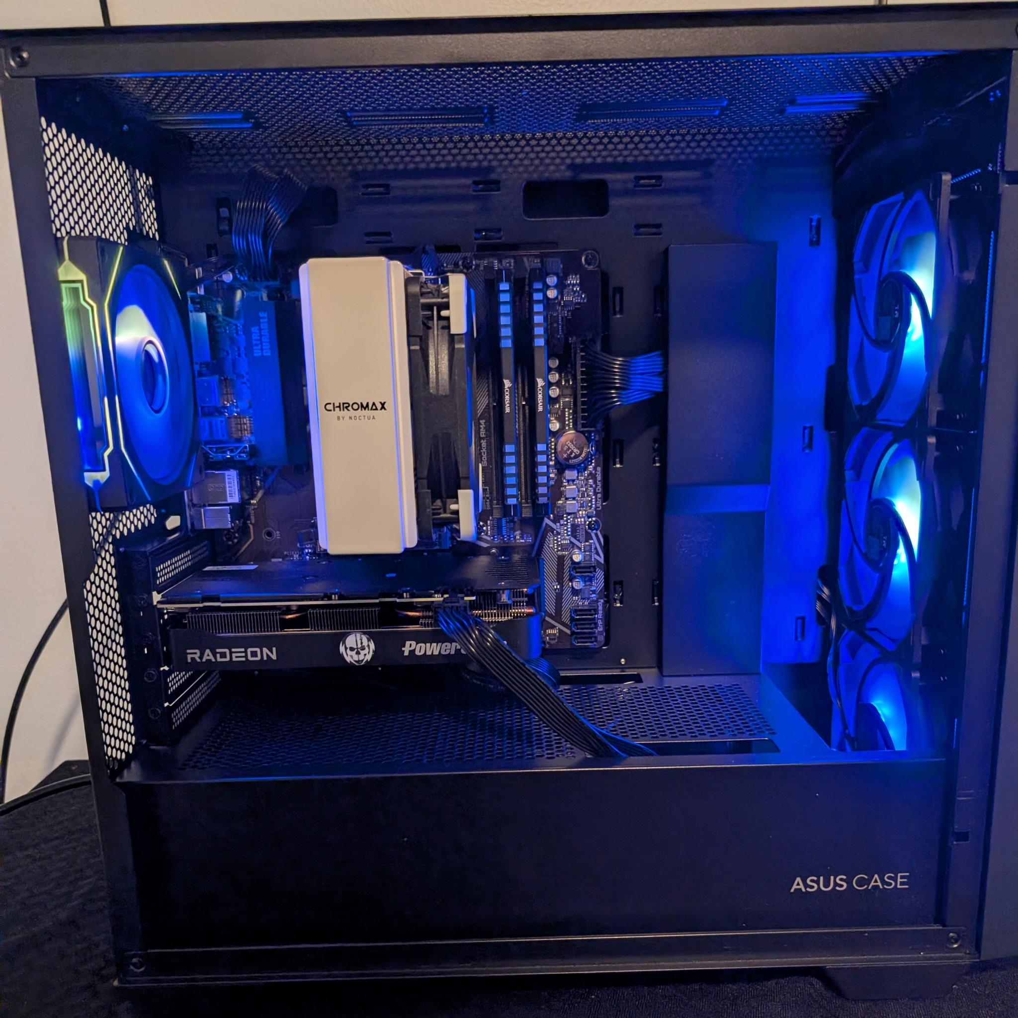 1440p Gaming PC RX 9060 XT 8 GB-Ryzen 5 5600x-32 GB DDR4 3200-1 TB NVME