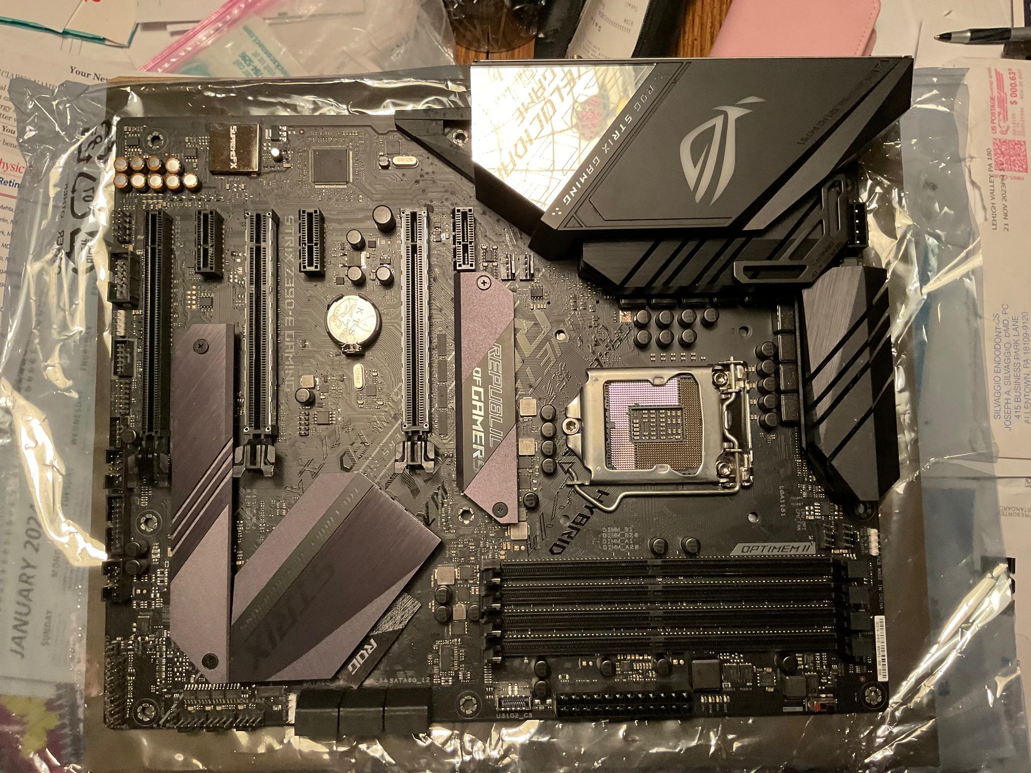For Sale: Asus ROG Strix Z390 Motherboard Good  condition
