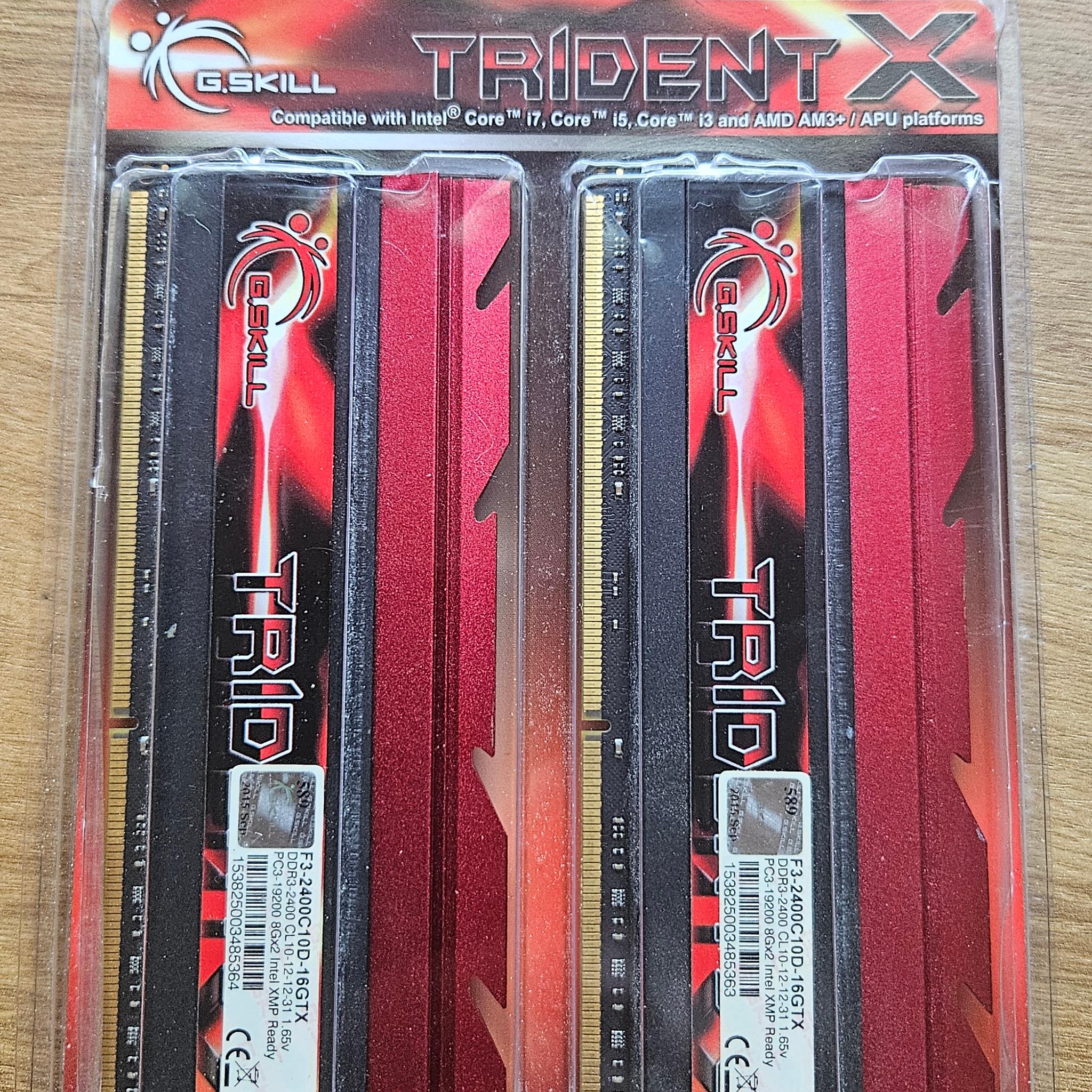 16GB G.Skill Trident X 2400MHz DDR3