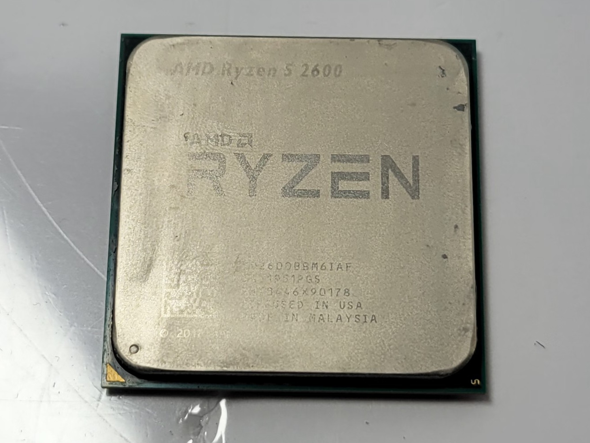 AMD Ryzen 5 2600, With CPU Wraith Cooler, Used like New