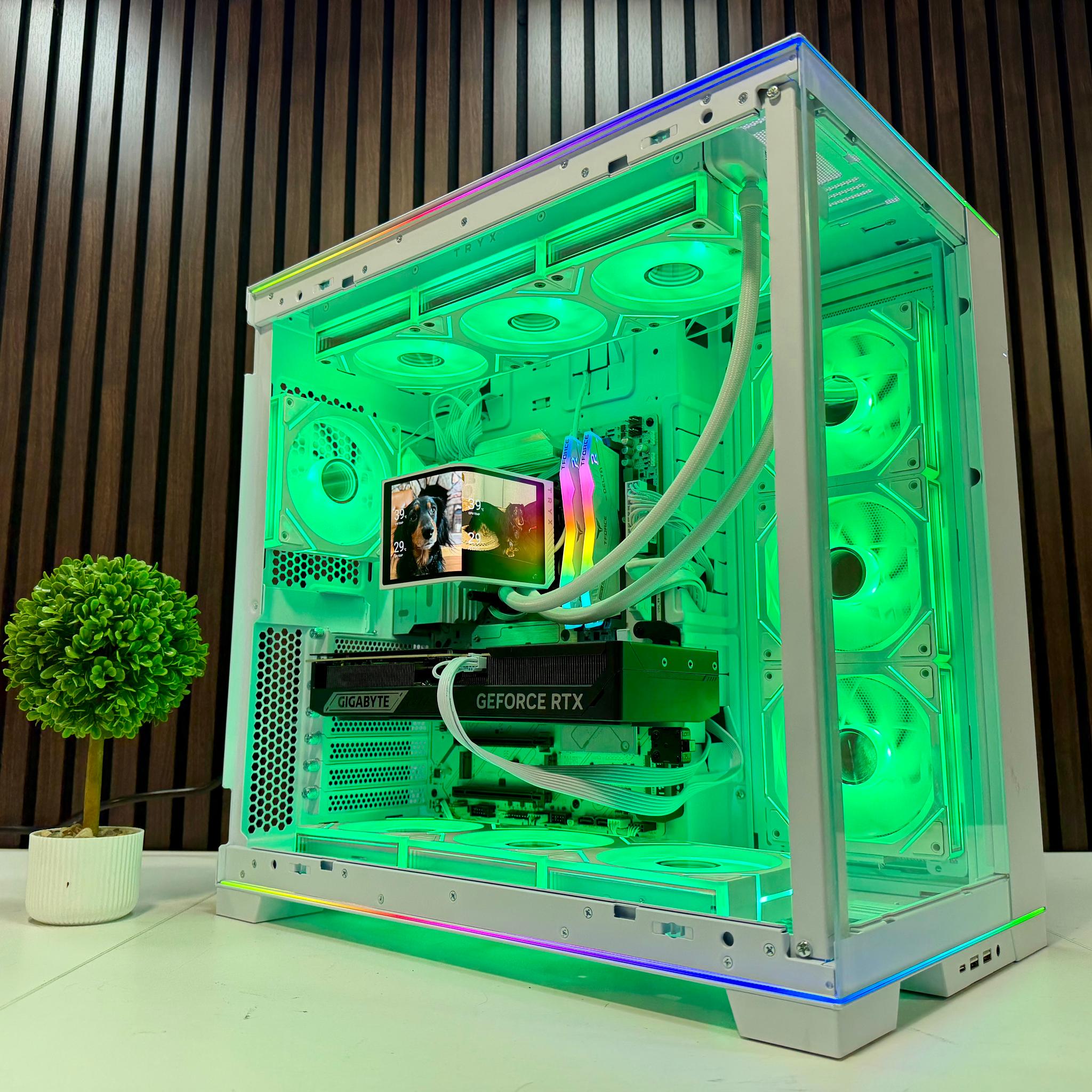 RTX 5070 TI | Ryzen 9800X3D | 64GB DDR5 | 2TB M.2 | 1000 Watt Gold PSU | Tryx LCD AIO