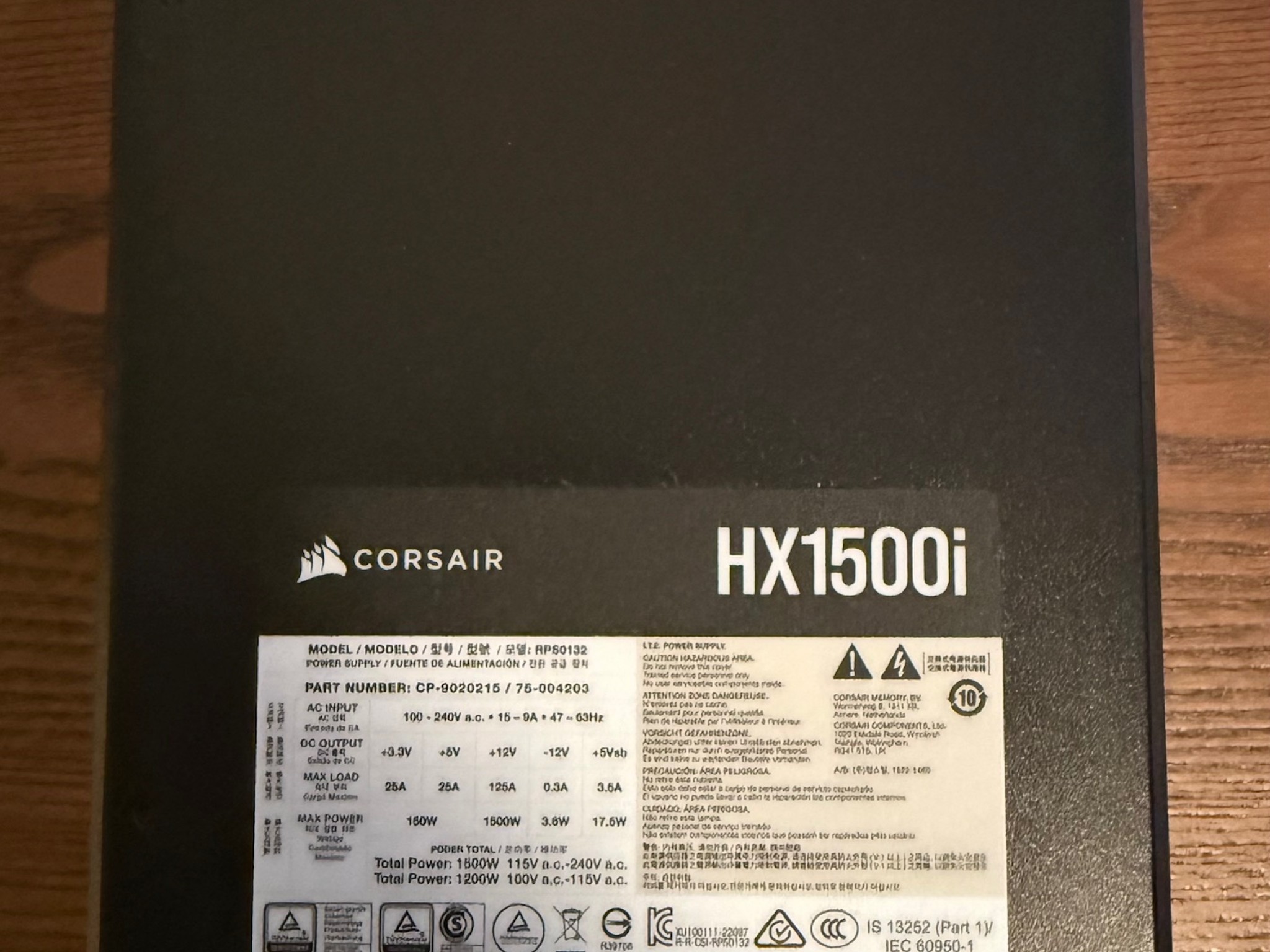 Corsair HX1500i Platinum ATX 1500 Watt