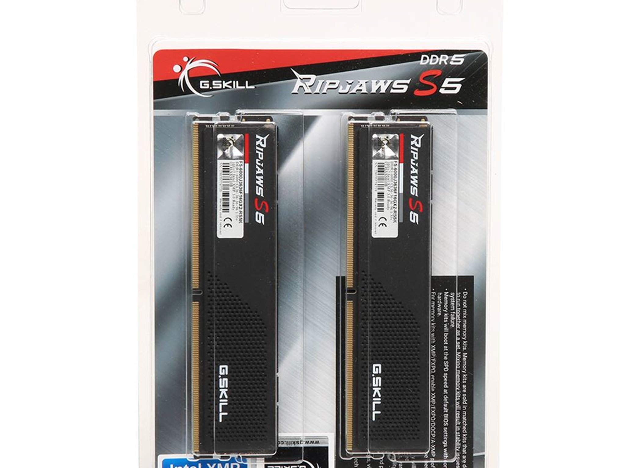 NEW G.Skill Ripjaws S5 32GB (2 x 16GB) DDR5-6000 PC5-48000 CL36 Dual Channel Desktop Memory Kit