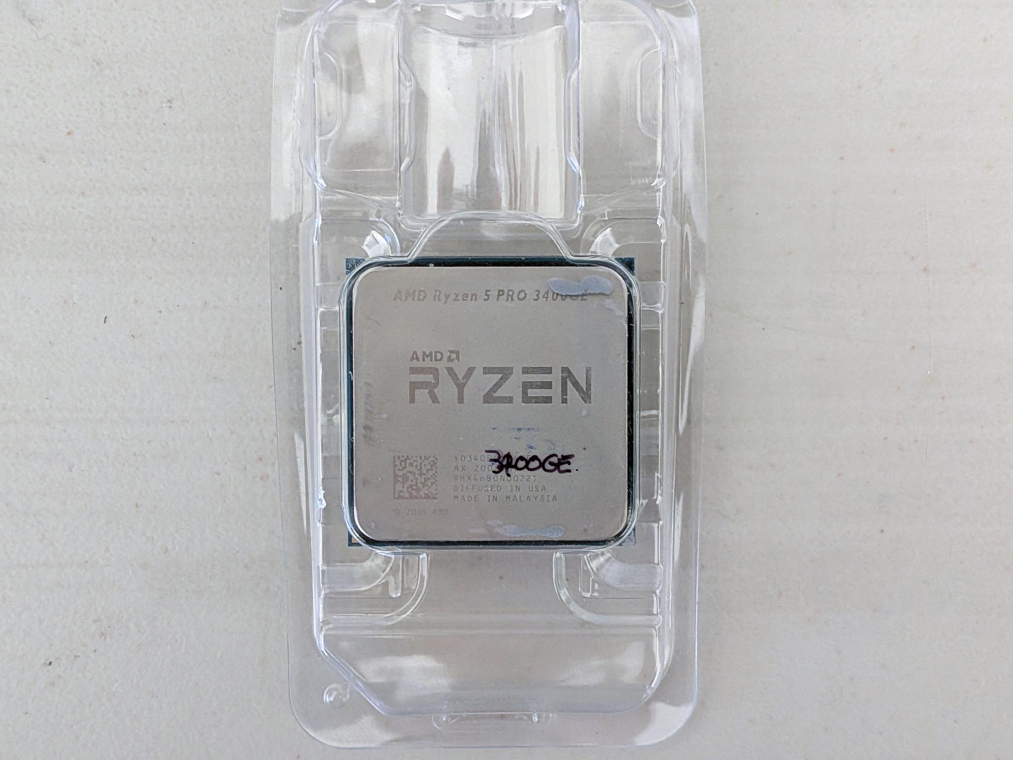 AMD Ryzen 5 PRO 3400GE 4-Core 8-Thread AM4 APU with Vega 11 Graphics – Used, Tested
