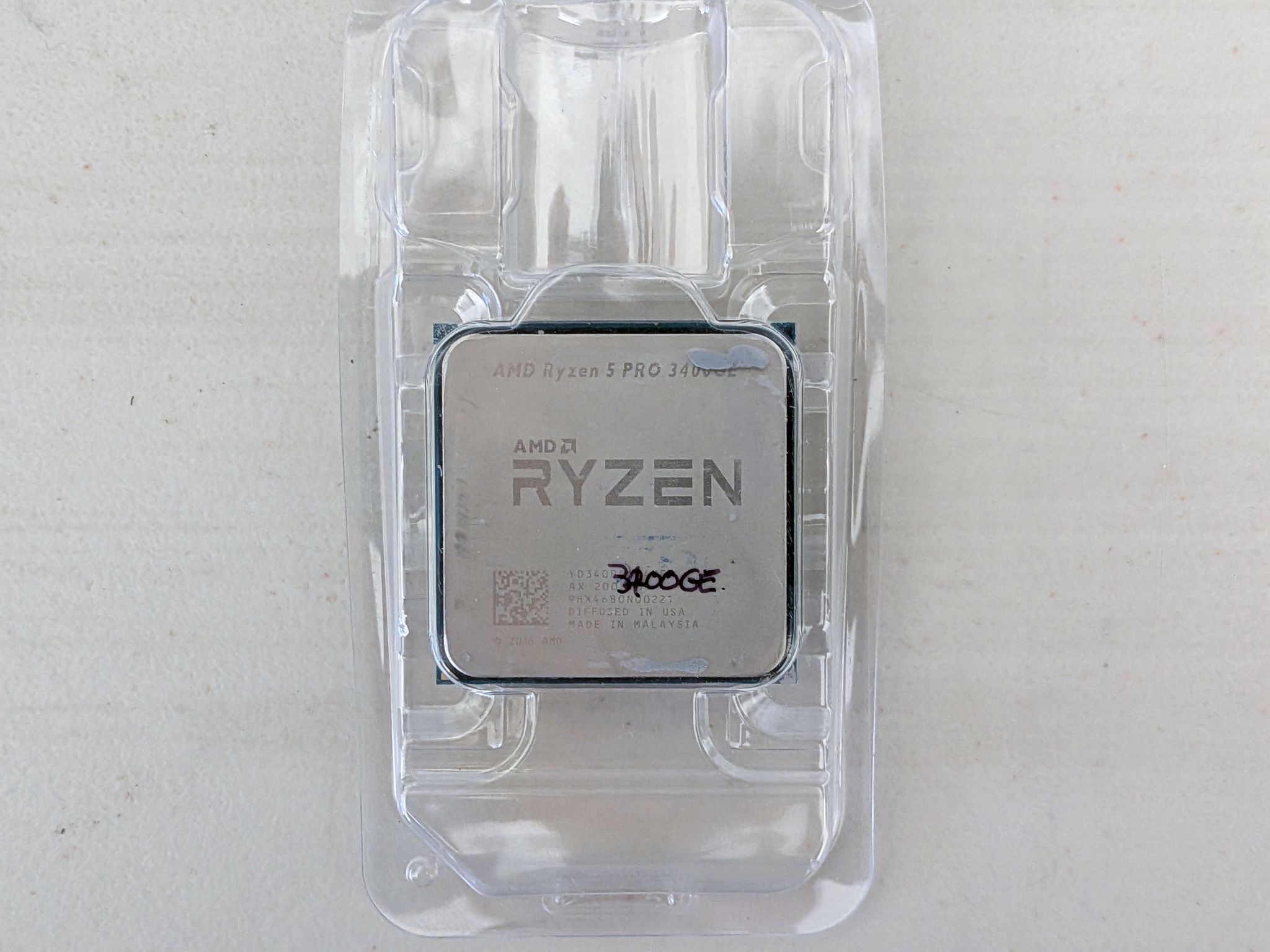 AMD Ryzen 5 PRO 3400GE 4-Core 8-Thread AM4 APU with Vega 11 Graphics – Used, Tested