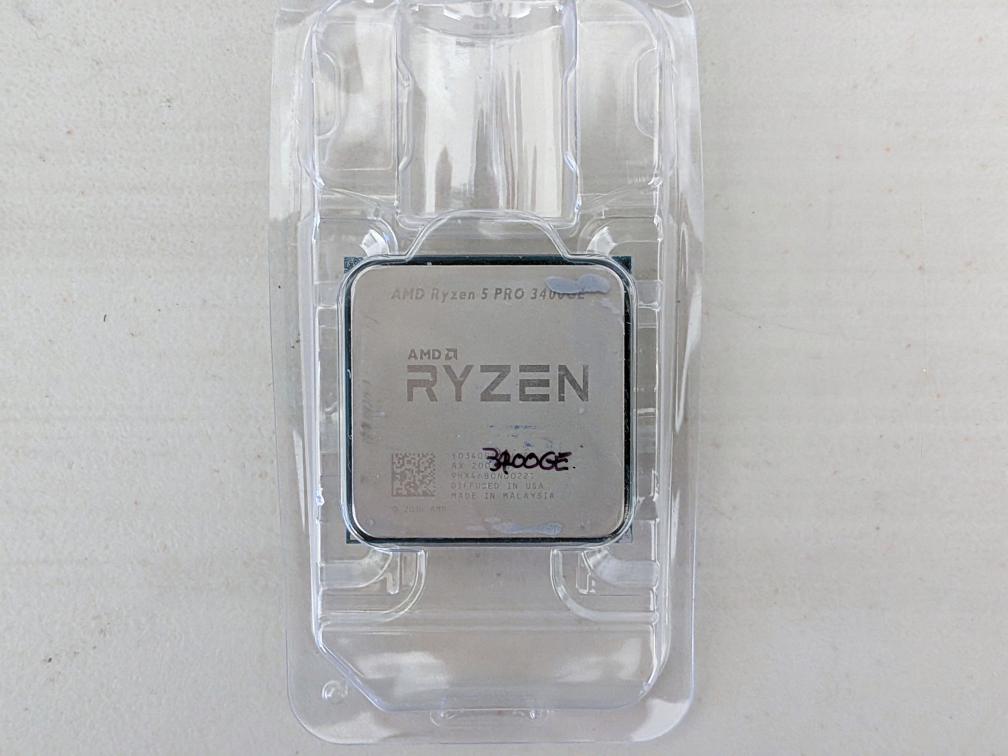 AMD Ryzen 5 PRO 3400GE 4-Core 8-Thread AM4 APU with Vega 11 Graphics – Used, Tested