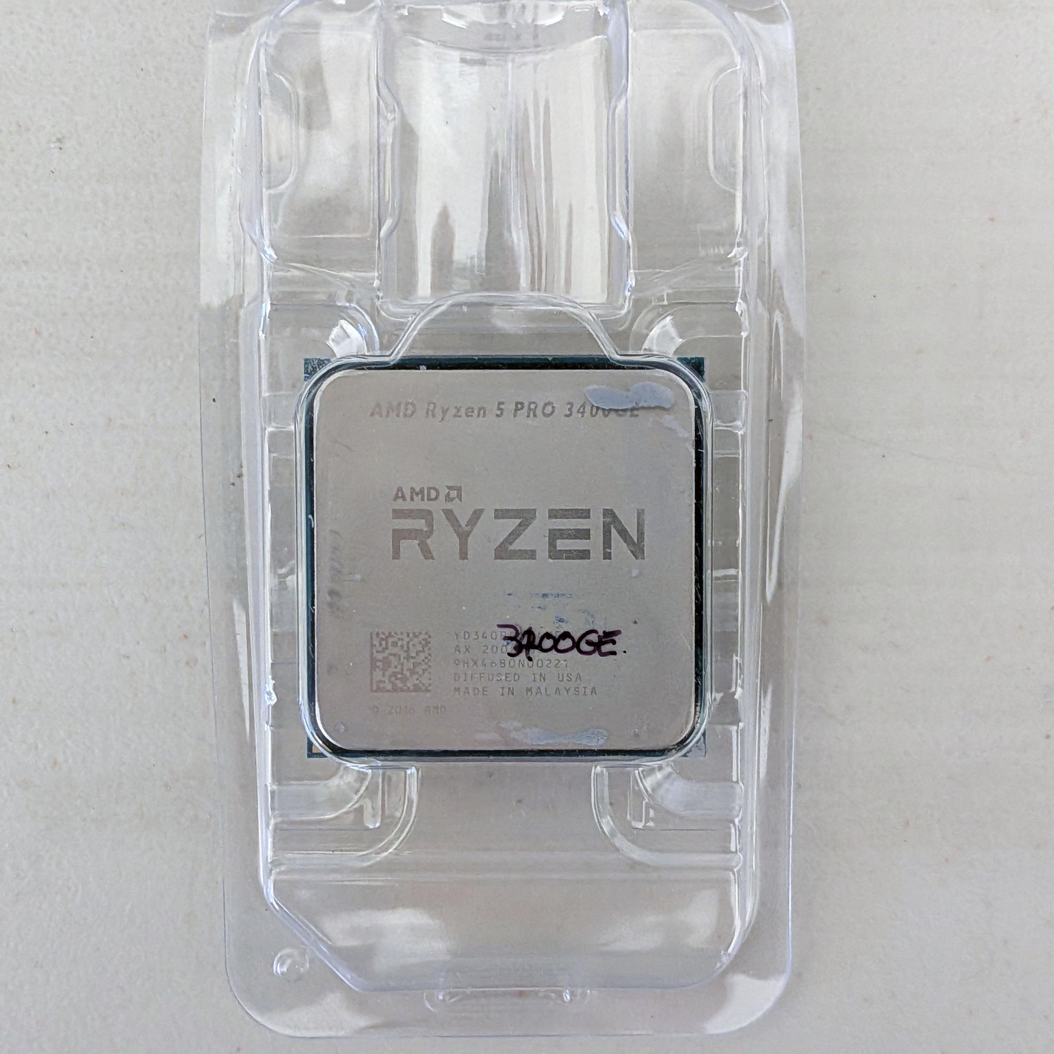 AMD Ryzen 5 PRO 3400GE 4-Core 8-Thread AM4 APU with Vega 11 Graphics – Used, Tested
