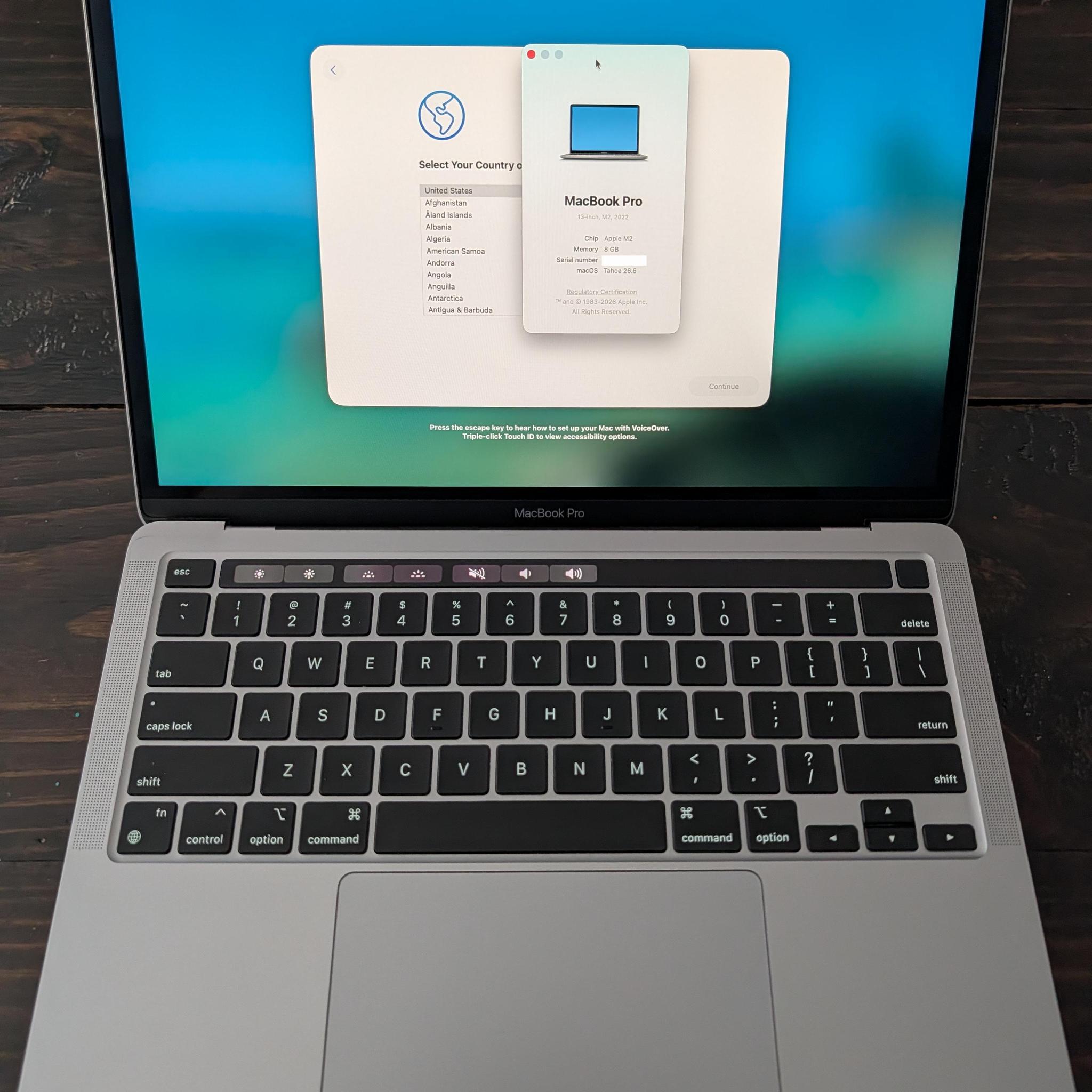 M2 MacBook Pro 13