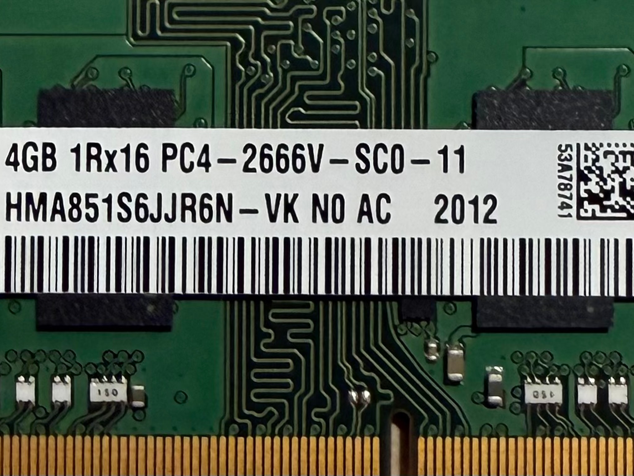 SK Hynix 4gb 2666 DDR4 SODIMM RAM