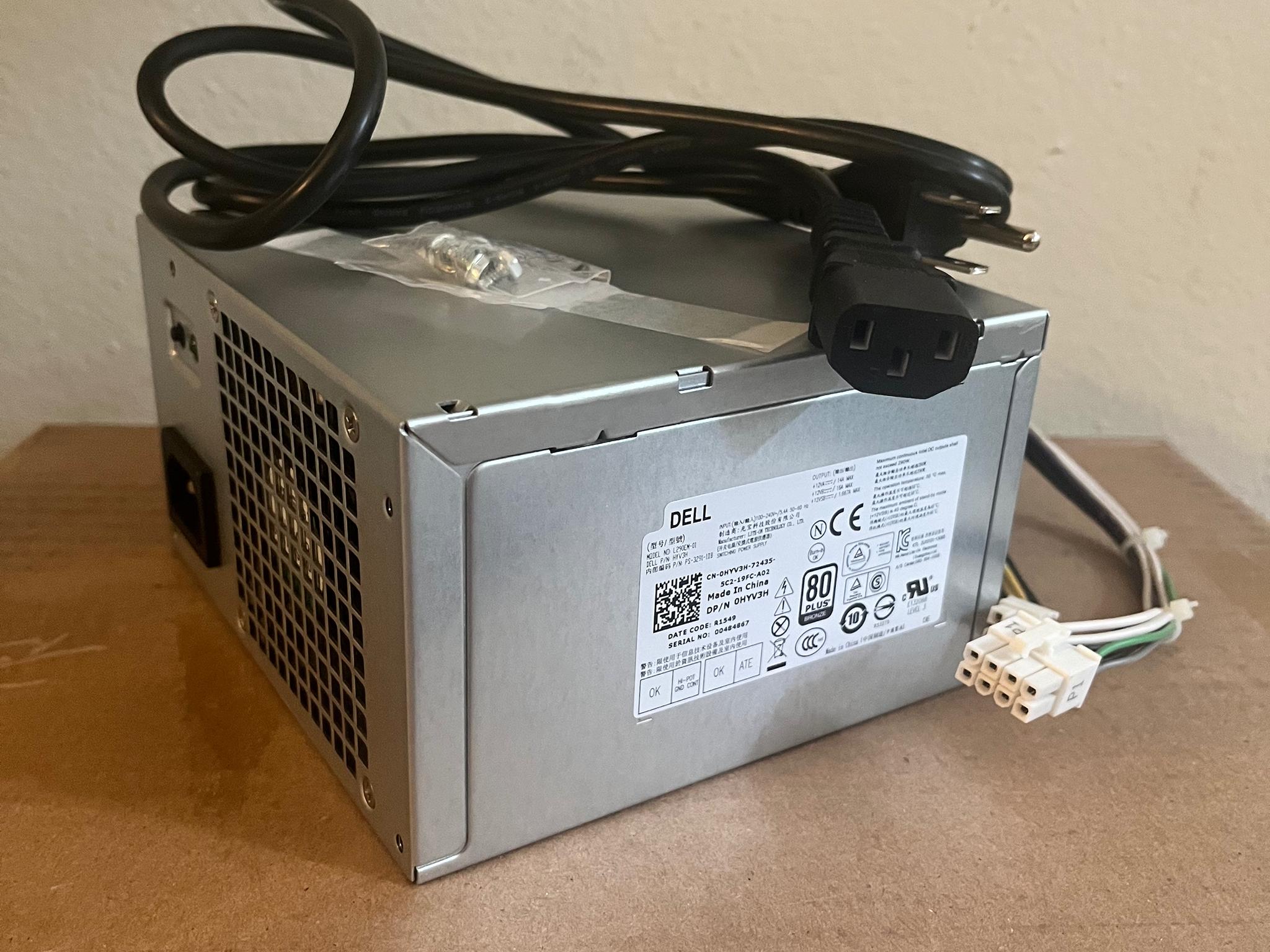 Dell OEM 290W Power Supply (DP/N 0HYV3H)
