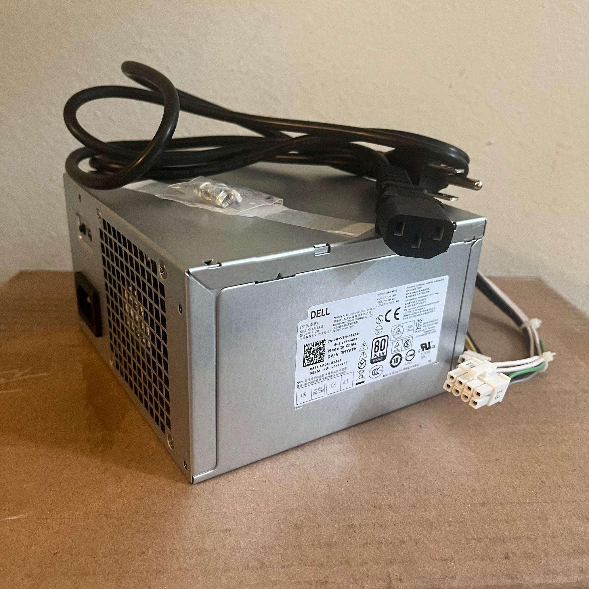 Dell OEM 290W Power Supply (DP/N 0HYV3H)