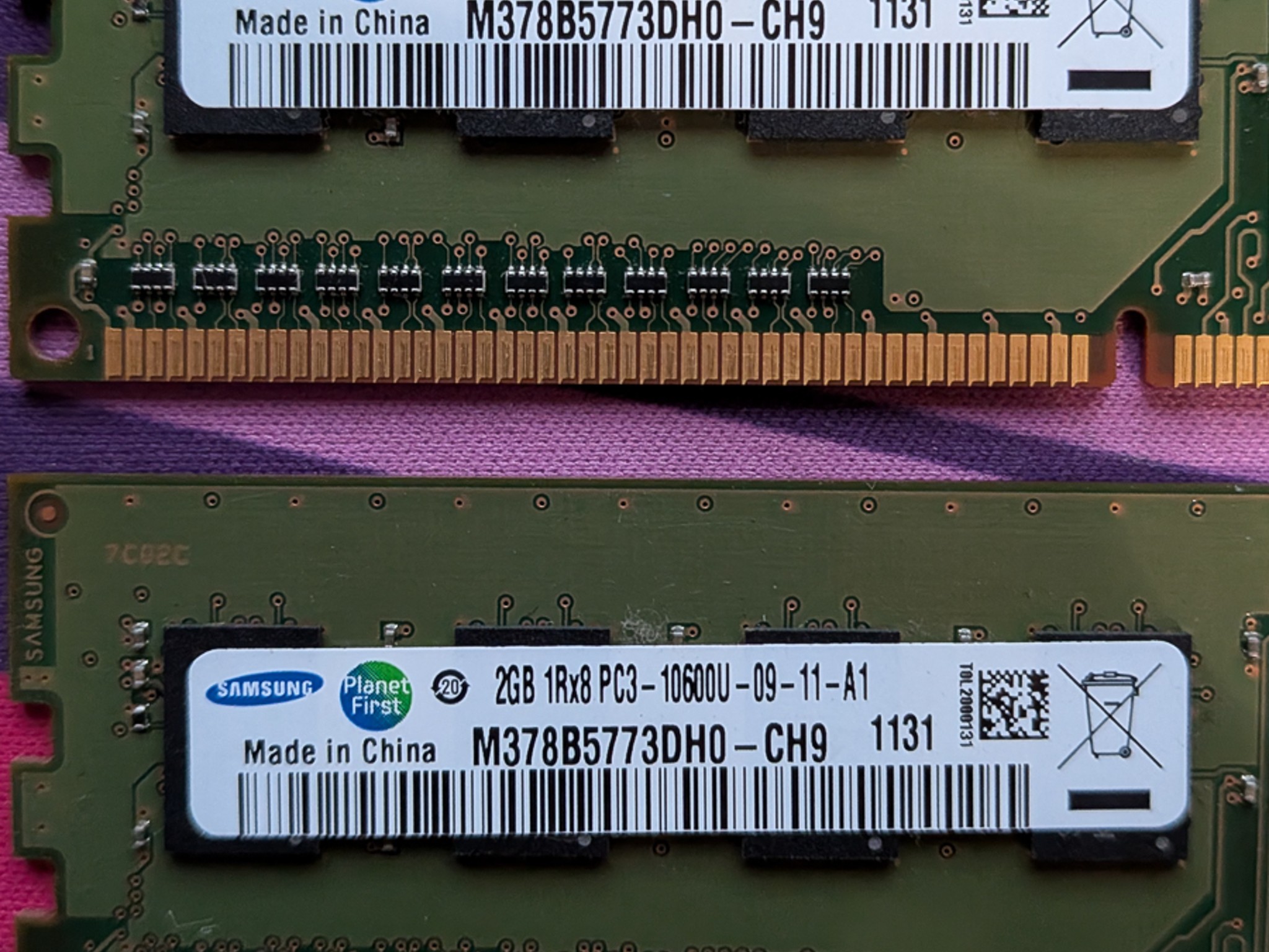 12GB Assorted DDR3 4x 2GB 1x 4GB