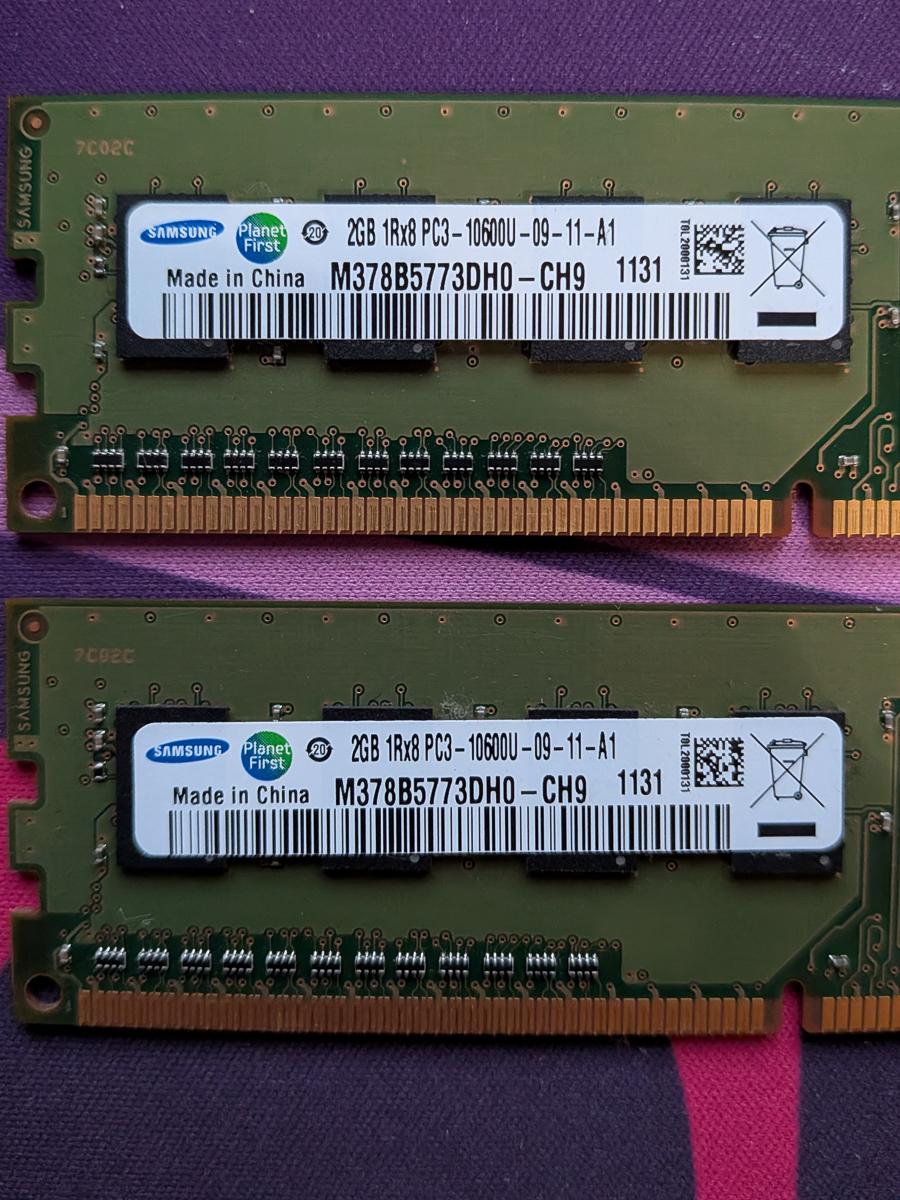 12GB Assorted DDR3 4x 2GB 1x 4GB