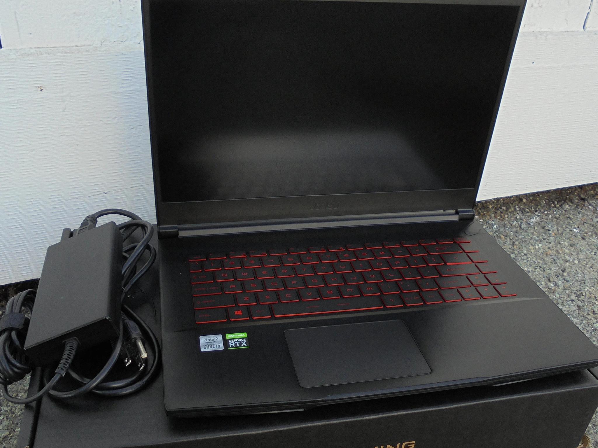 MSI GF65 15.6" RTX 3060 i5-10500H 8GB DDR4 512GB NVME SSD 144Hz Display Laptop
