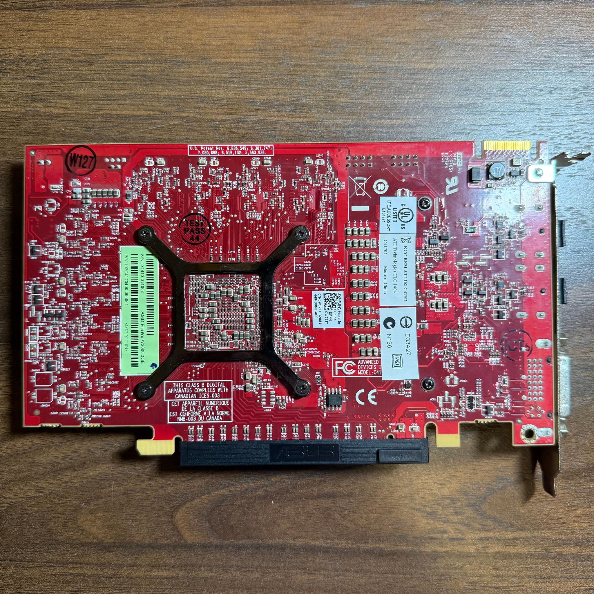 AMD FirePro W5000 2GB GDDR5 Low Profile Graphics Card