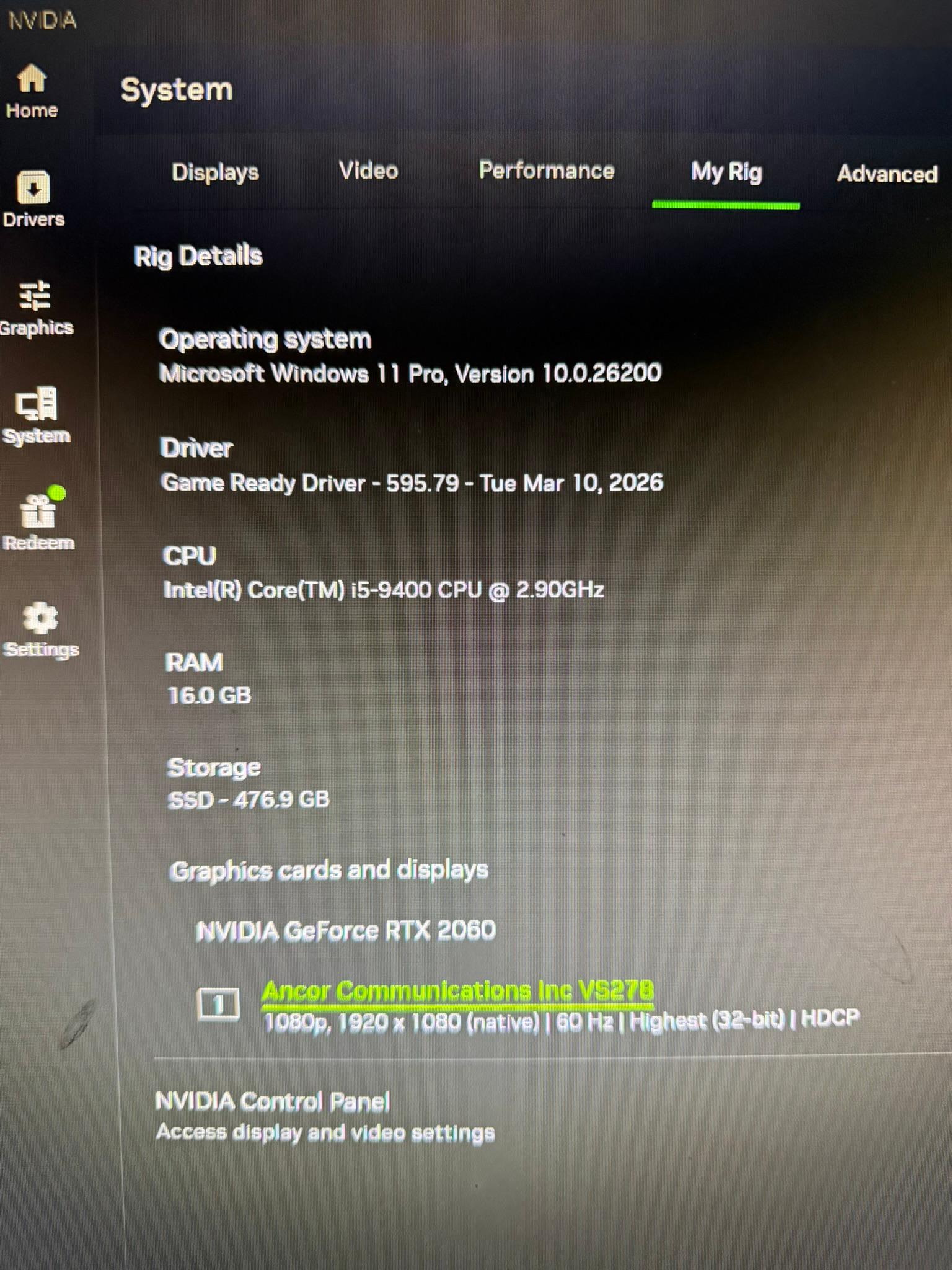 1080p Beast on a Budget | RTX 2060 | Intel I5 9400 | 16GB DDR4 | 512GB M.2 SATA | WIFI