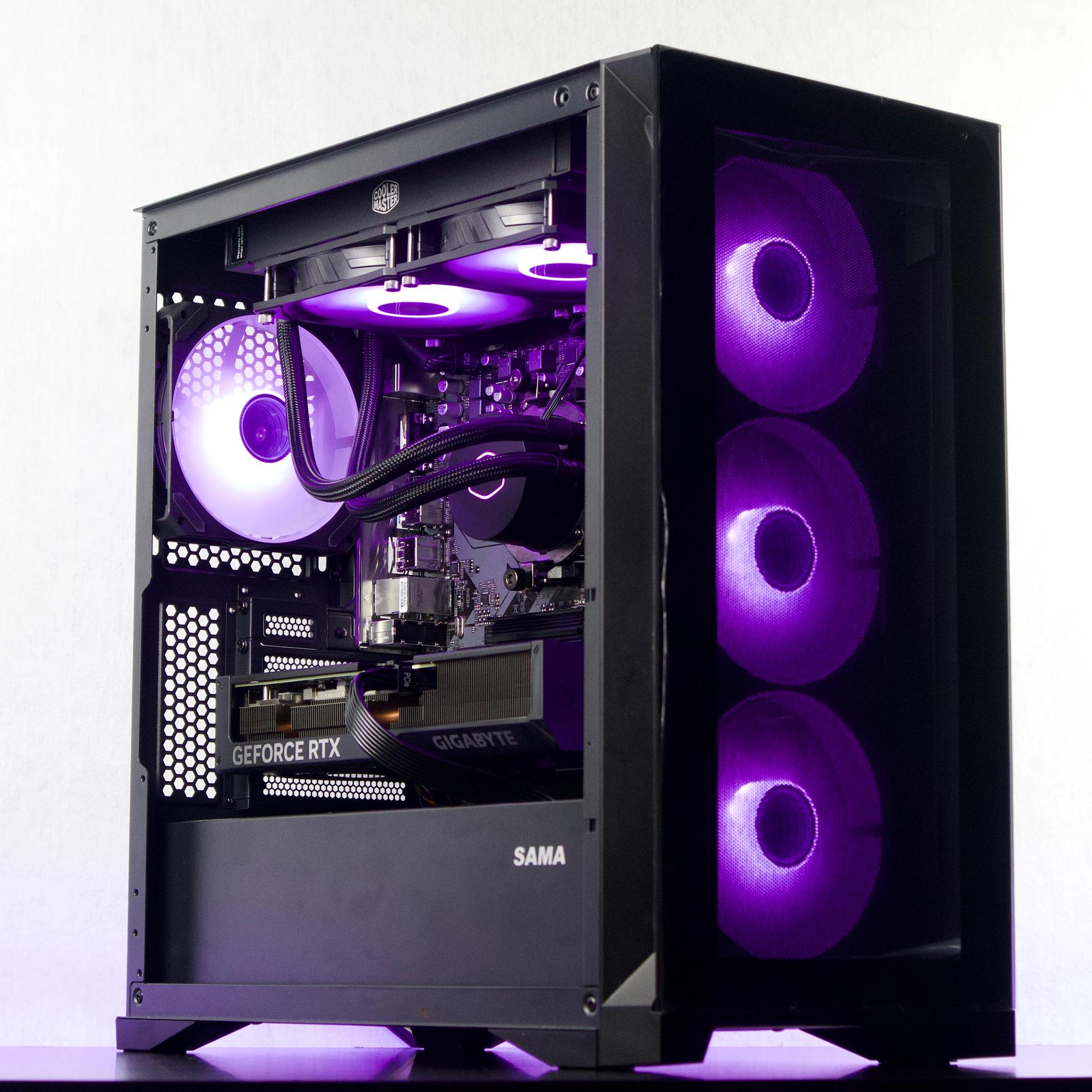 🌩️ 💙🖤💜 Gaming PC | RTX 4070 🟣 Ryzen 5 7500F ⚫ 32GB RAM 🔵 1TB NVMe 🌩️