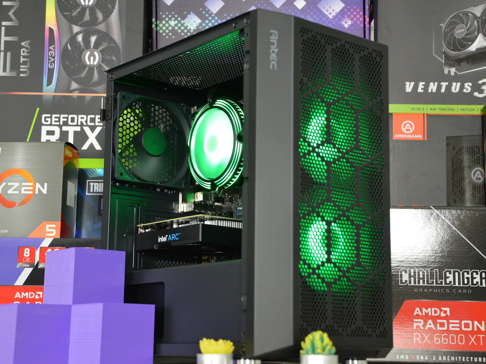 ⚡⚡ | ARC A380 6GB | RYZEN 5 3600 | 16GB DDR4 RAM | 1TB NVME SSD | Electric Arc |