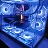 White 4K Gaming/Productivity Custom PC Radeon RX 9070 XT - Ryzen 9 7900X, 32GB RAM Scrren+Mirror Fan
