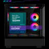 Black ARGB ATX Gaming PC Case Curved Tempered Glass w/ 5 Pre-Installed Fans