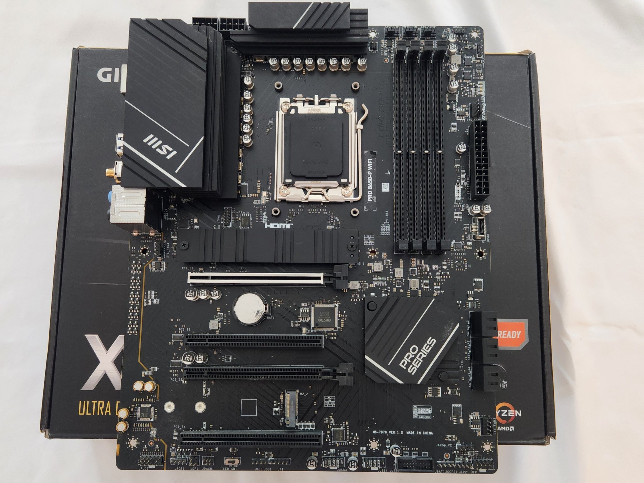 MSI PRO B650-P WIFI 6E AM5 ATX AMD Motherboard DDR5